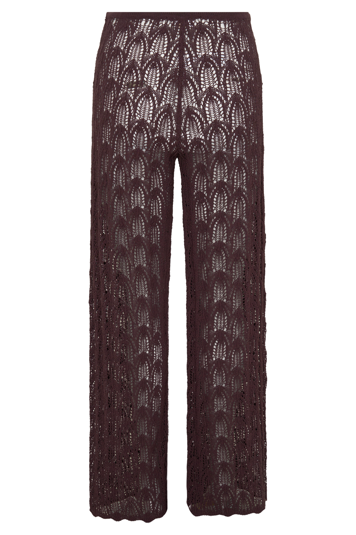 Glinda Crochet Pants - Chocolate