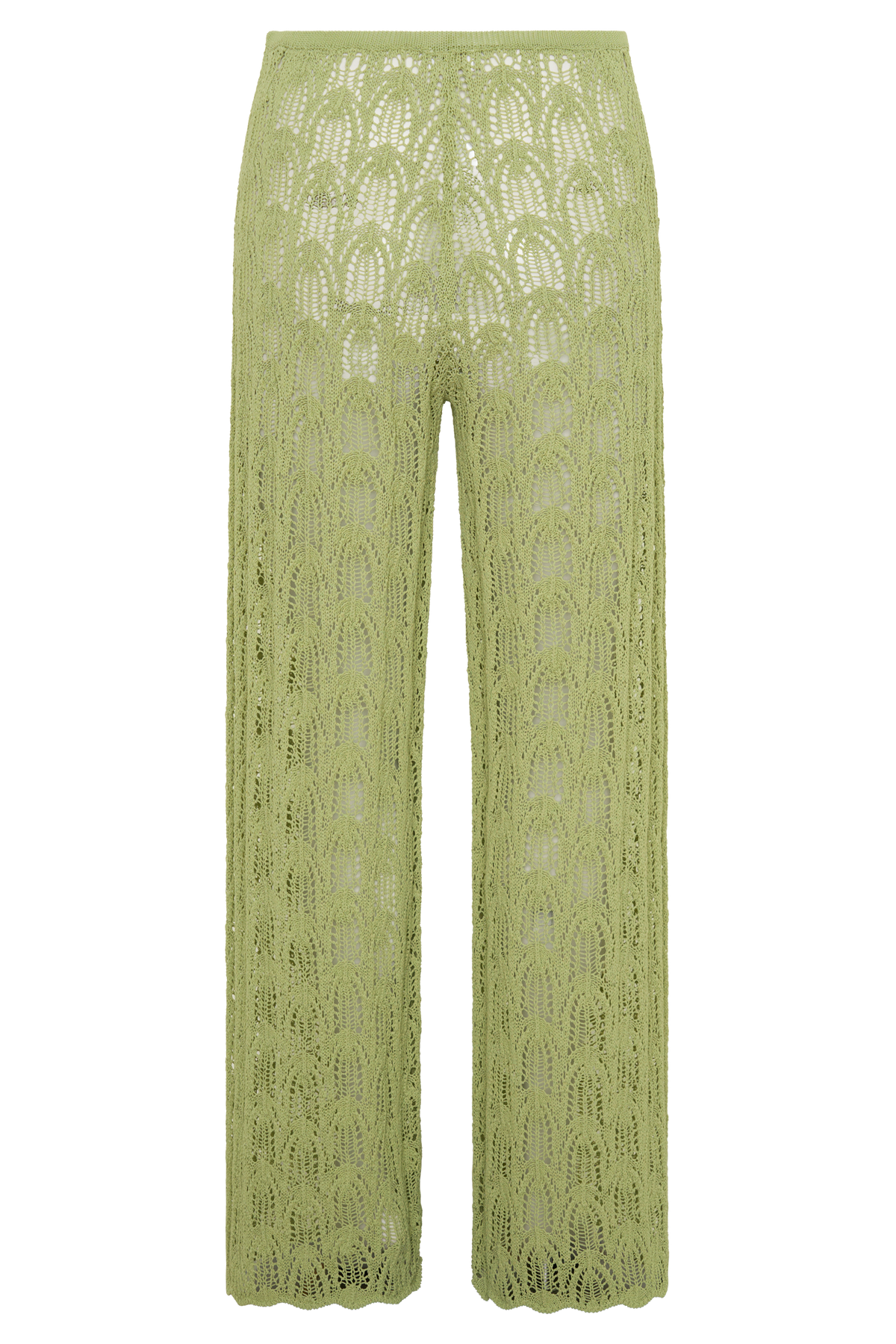 Glinda Crochet Pants - Light Olive