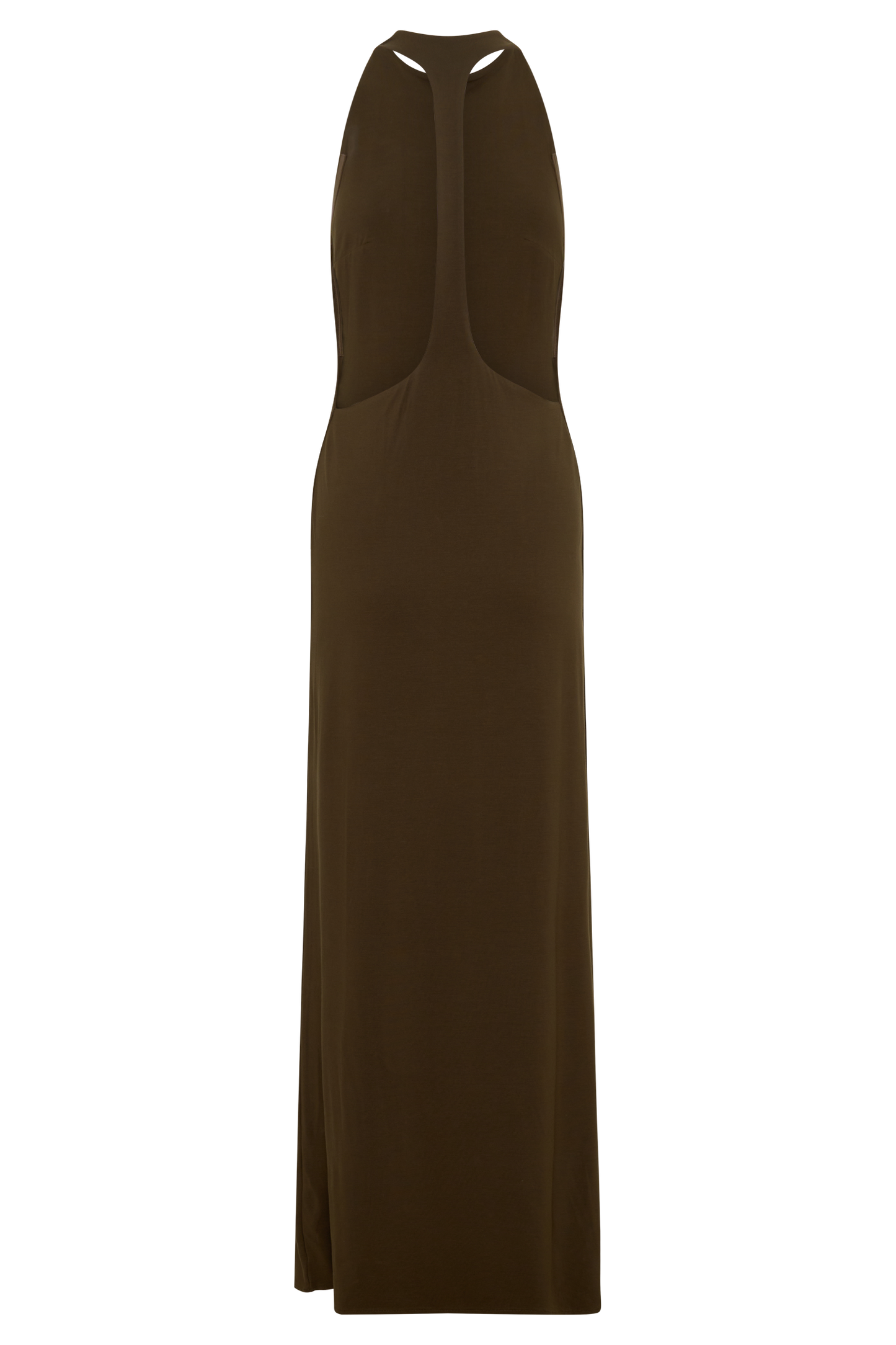Halley Back T-Strap Maxi Dress - Chocolate