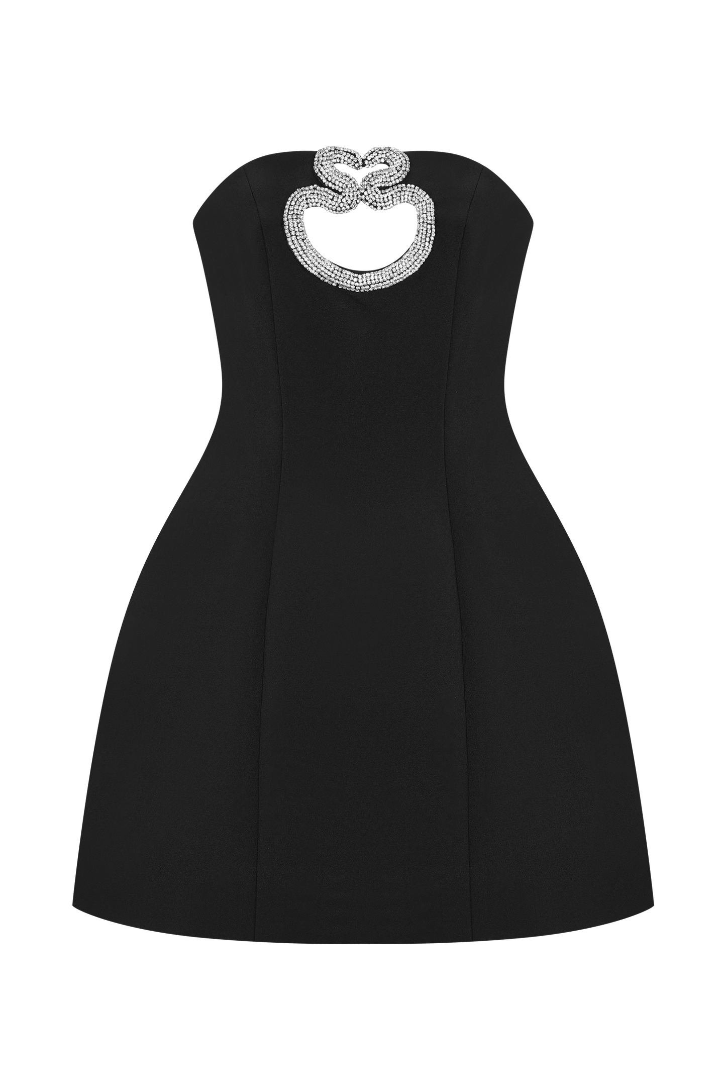 Hilda Embellished Strapless Mini Dress - Black