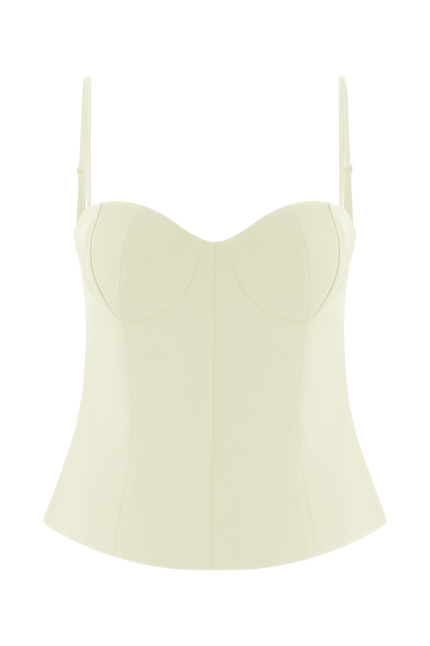 Jaime Spaghetti Strap Suiting Top - Ivory