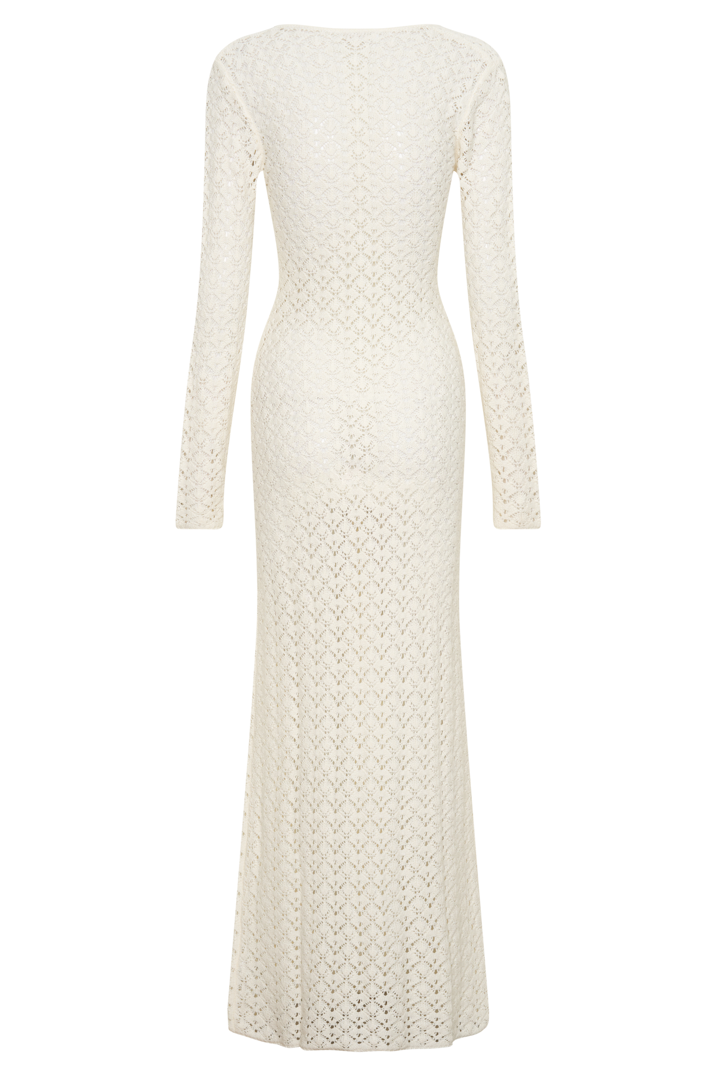 Jamaya Crochet Knit Maxi Dress - Ivory