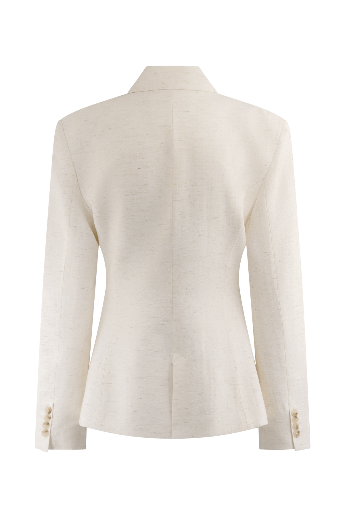 Jameson Cinched Linen Blazer - Oat Marle