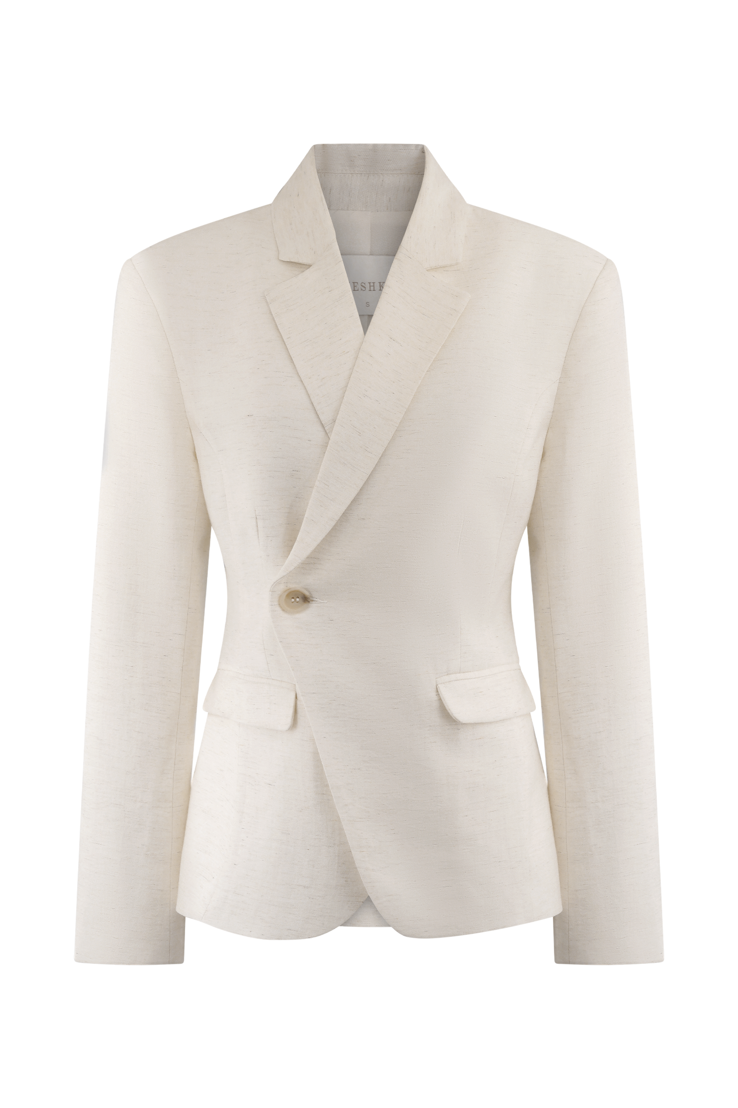 Jameson Cinched Linen Blazer - Oat Marle