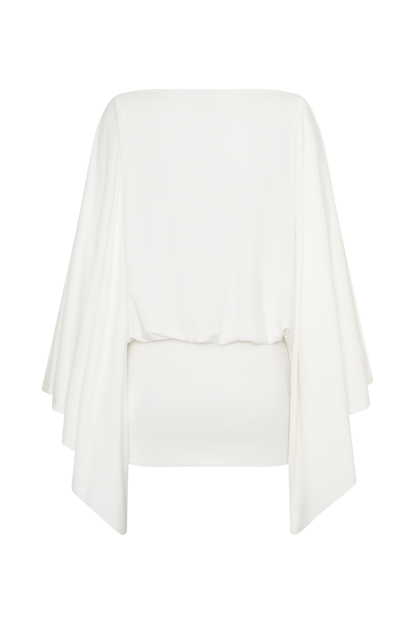 Jessy Draped Open Back Mini Dress - Ivory