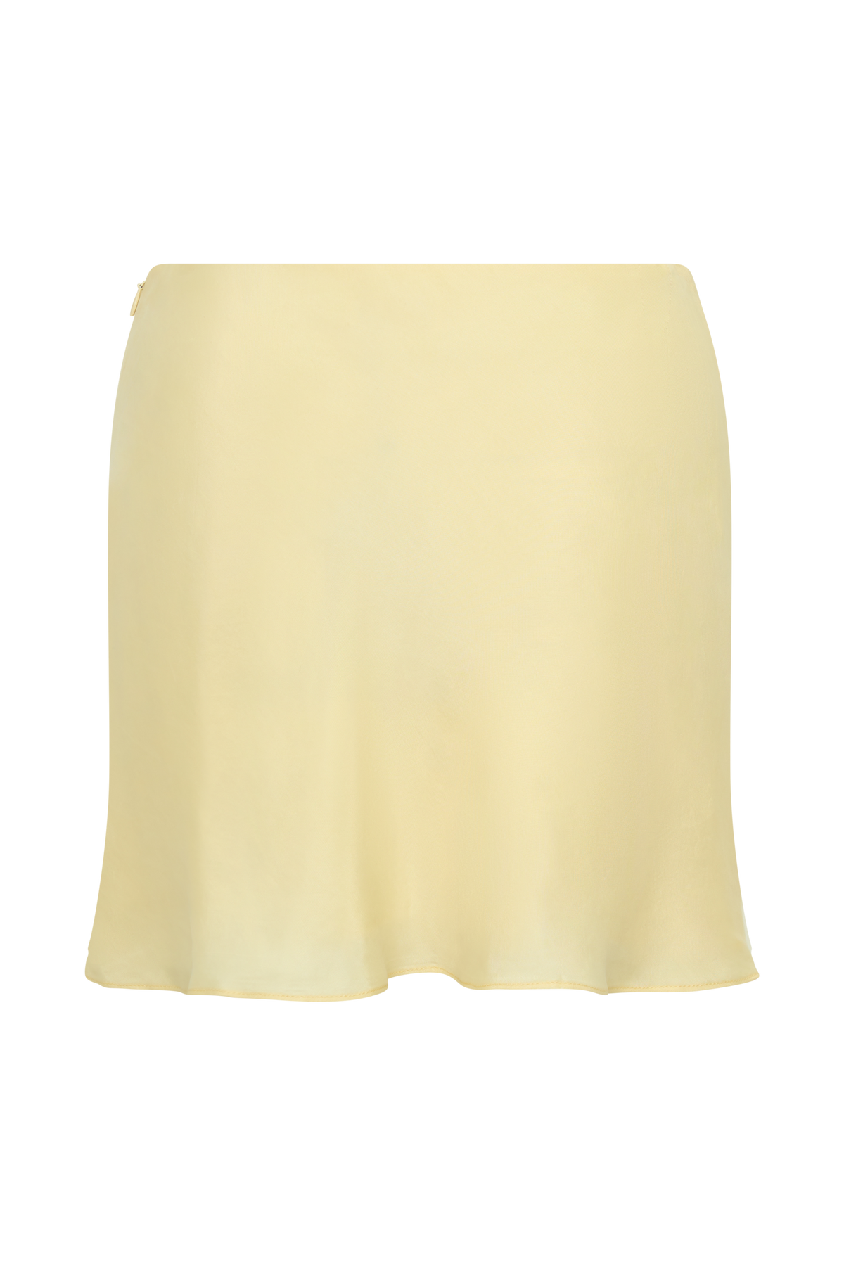Juliana Cupro Mini Skirt - Butter