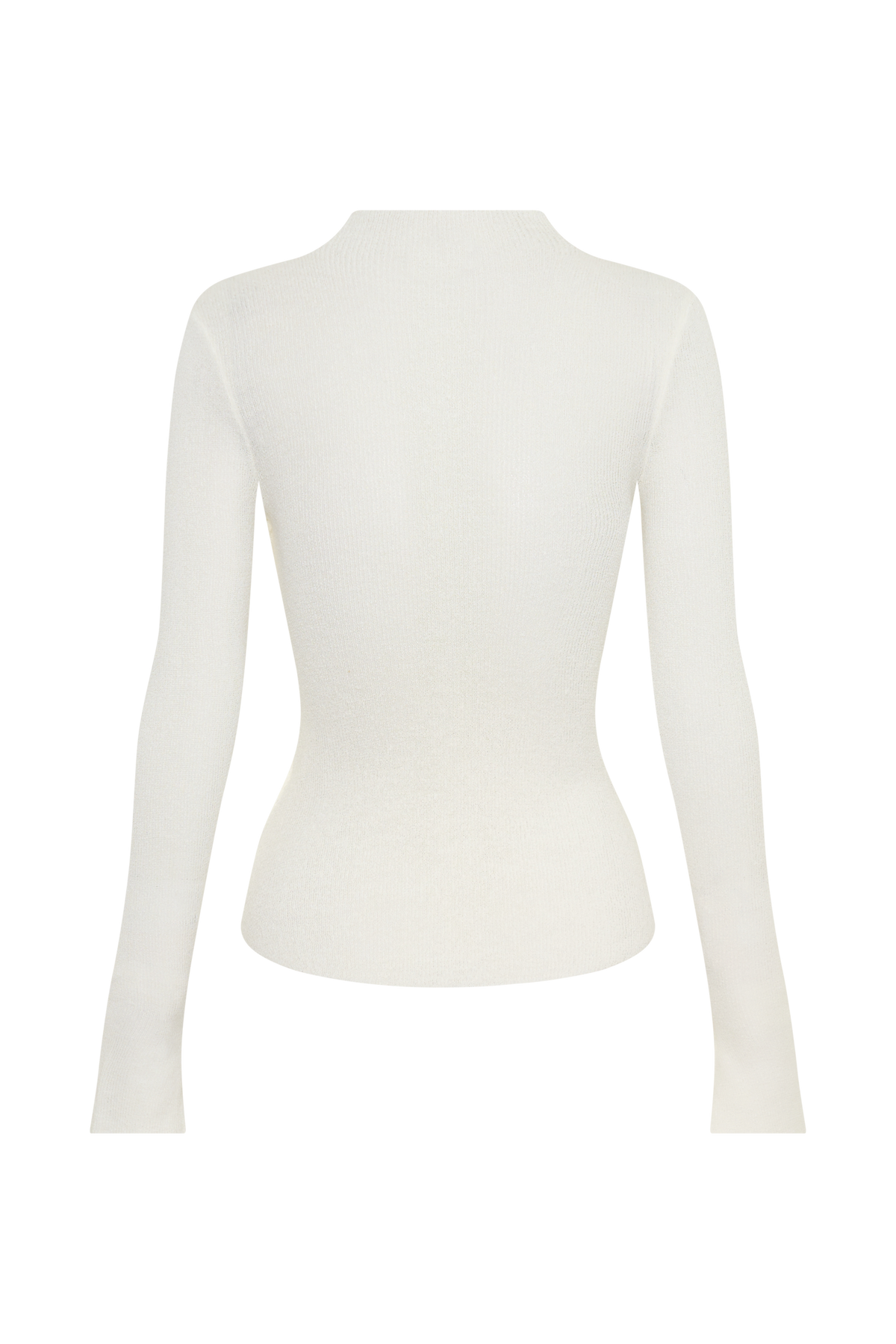 Lawson Wrap Knit Long Sleeve Top - White