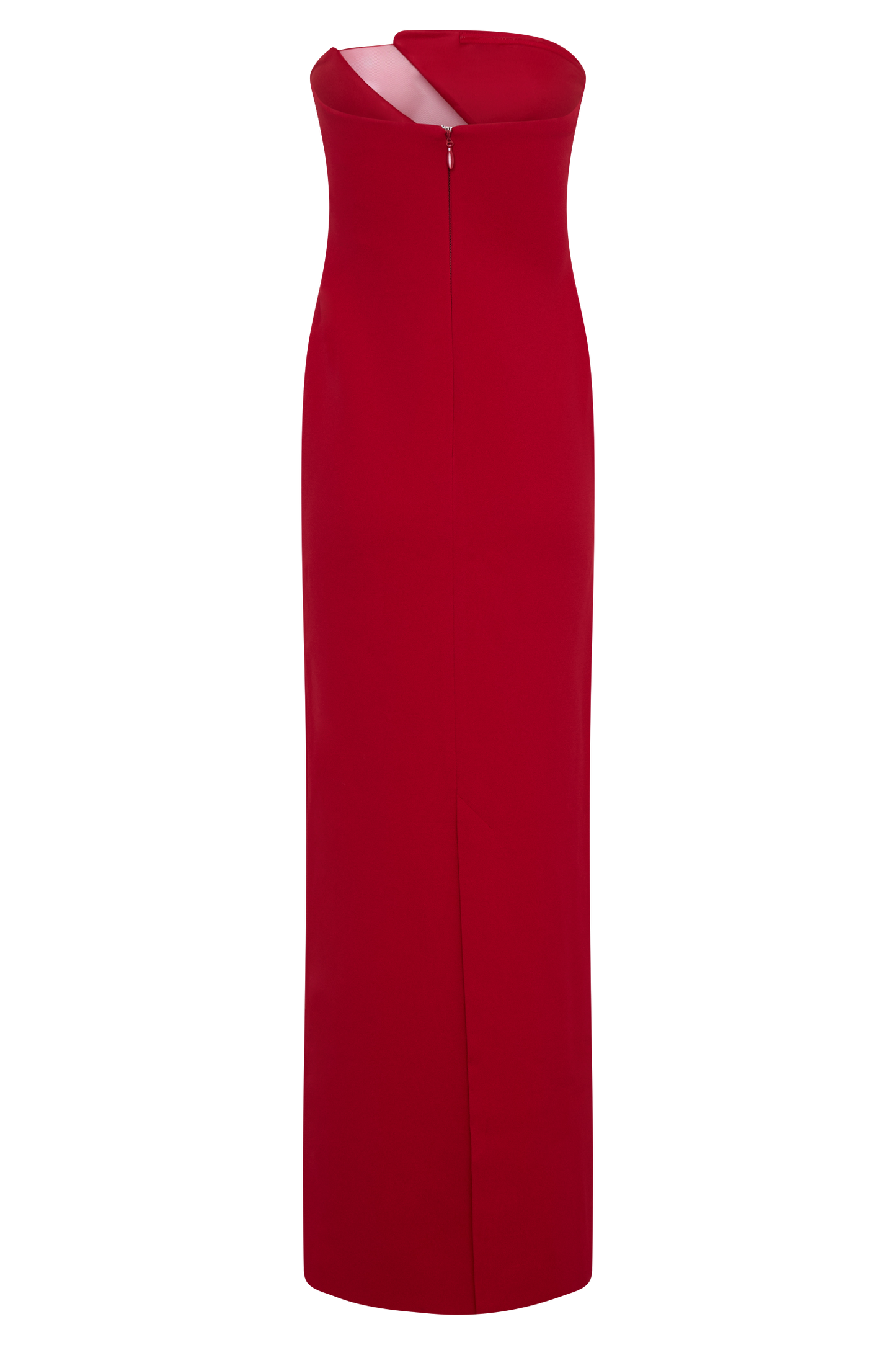Lianne Strapless Maxi Dress - Red