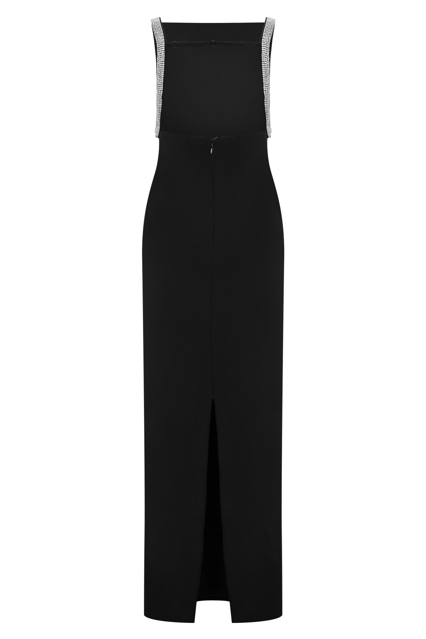Lorde Embellished Crepe Maxi Dress - Black