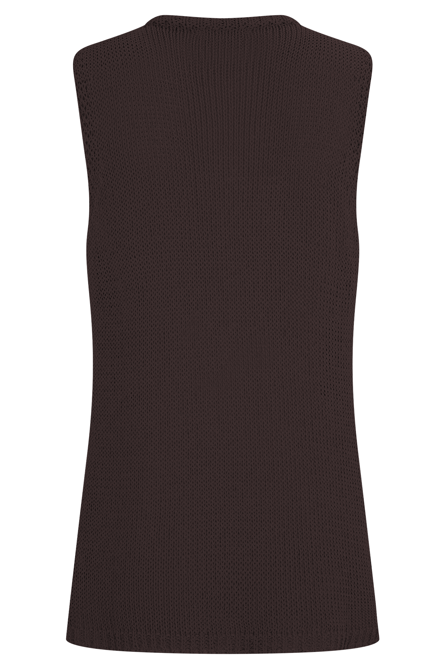 Malani Knit Top With Hardware - Chocolate