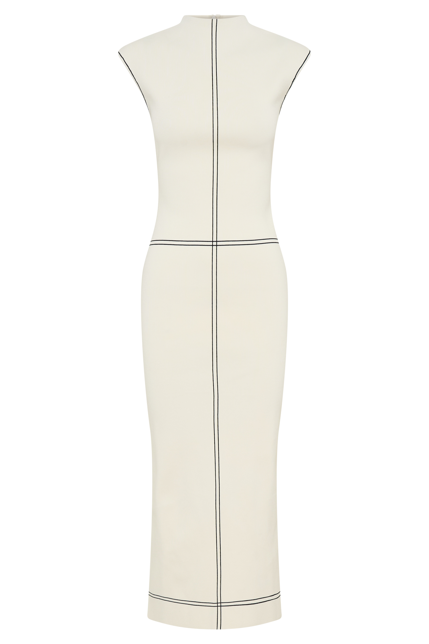 Malone Bandage Knit Midi Dress - Ivory