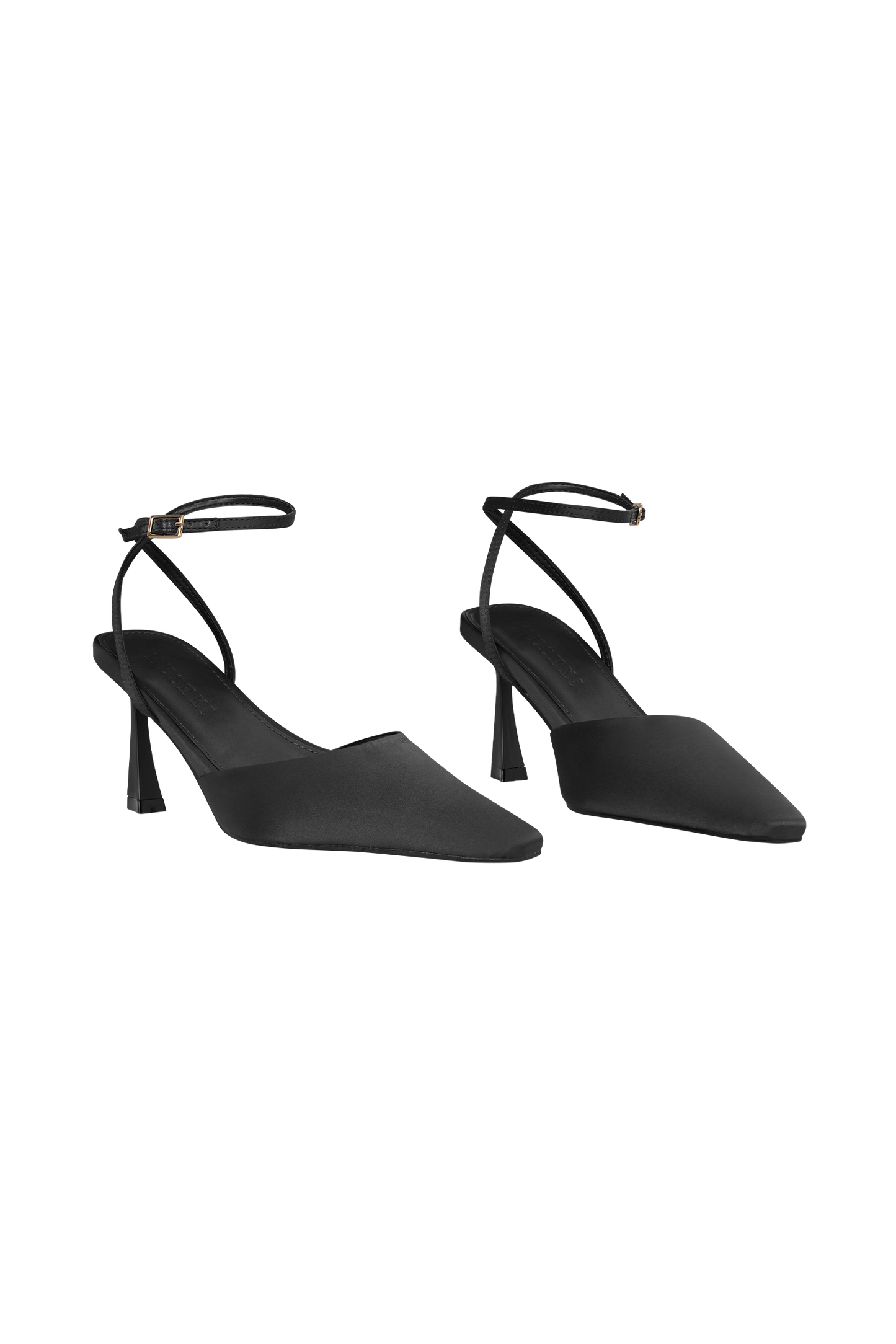 Marley Satin Pointed Heel - Black