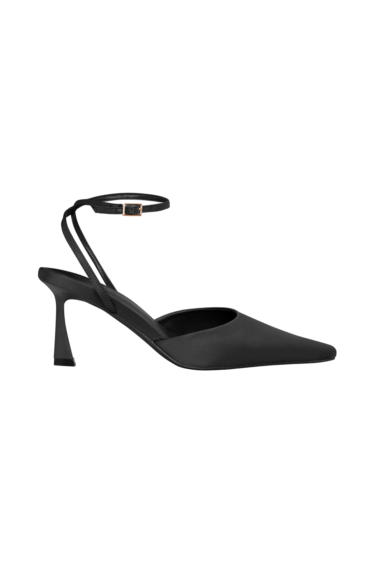 Marley Satin Pointed Heel - Black