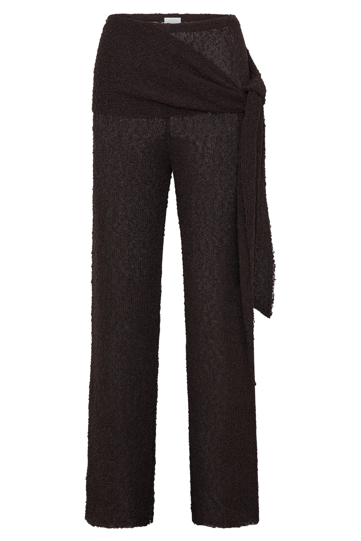 Mattais Boucle Knit Pants - Dark Chocolate