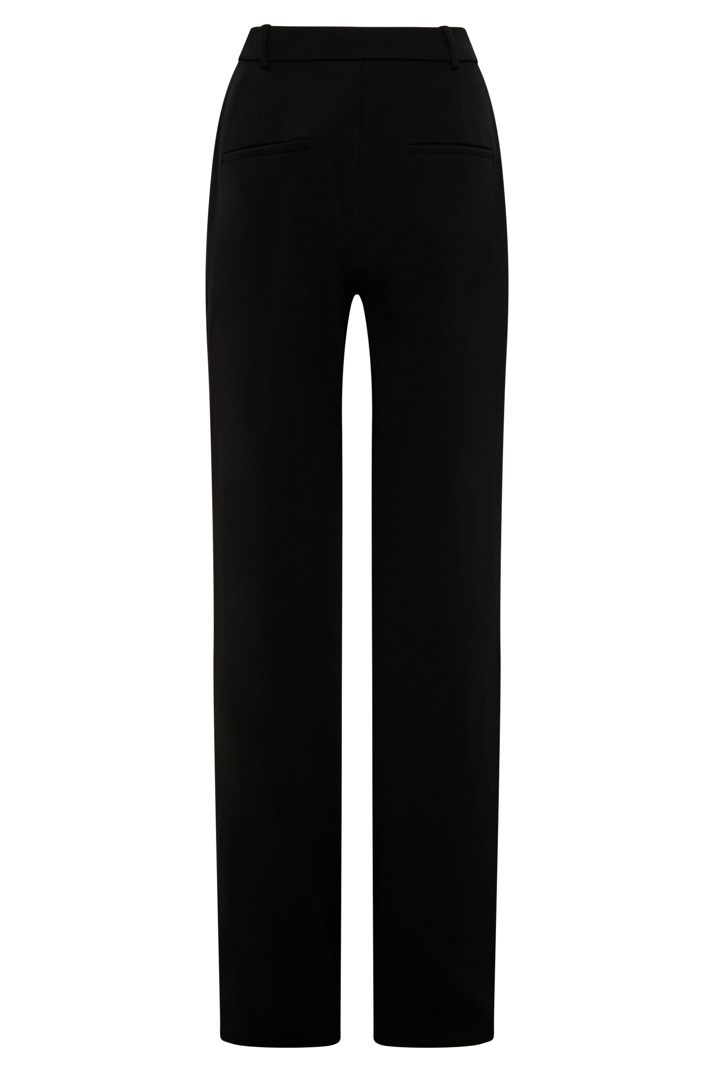 Maude Crepe Straight Leg Pants - Black