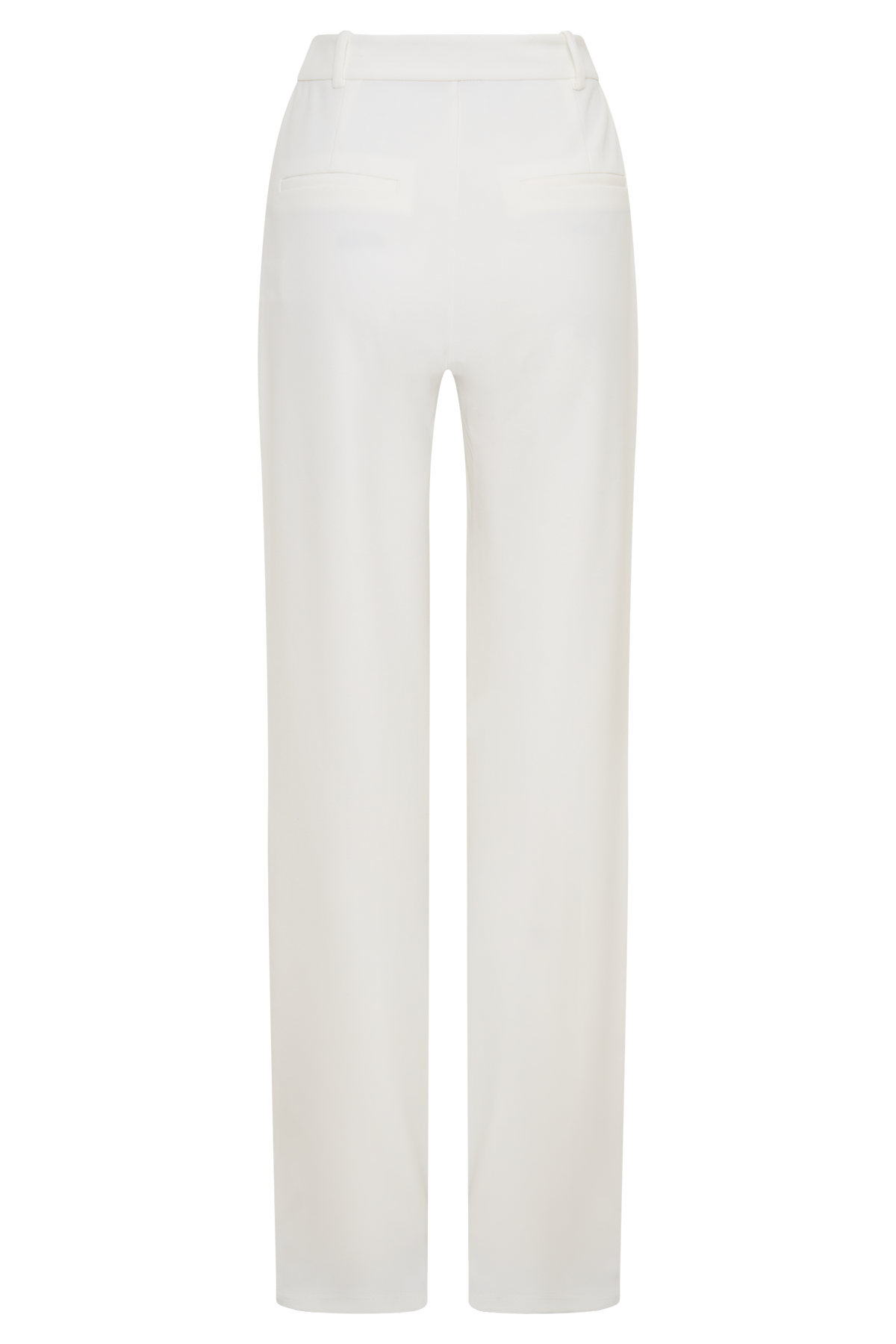 Maude Crepe Straight Leg Pants - Ivory