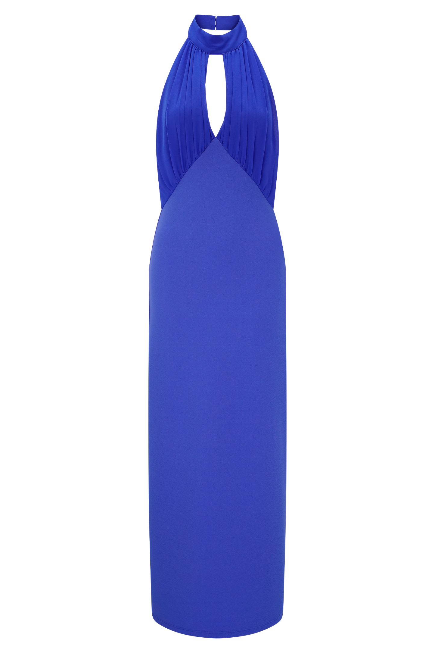 Mierah Halter Midi Dress - Cobalt Blue