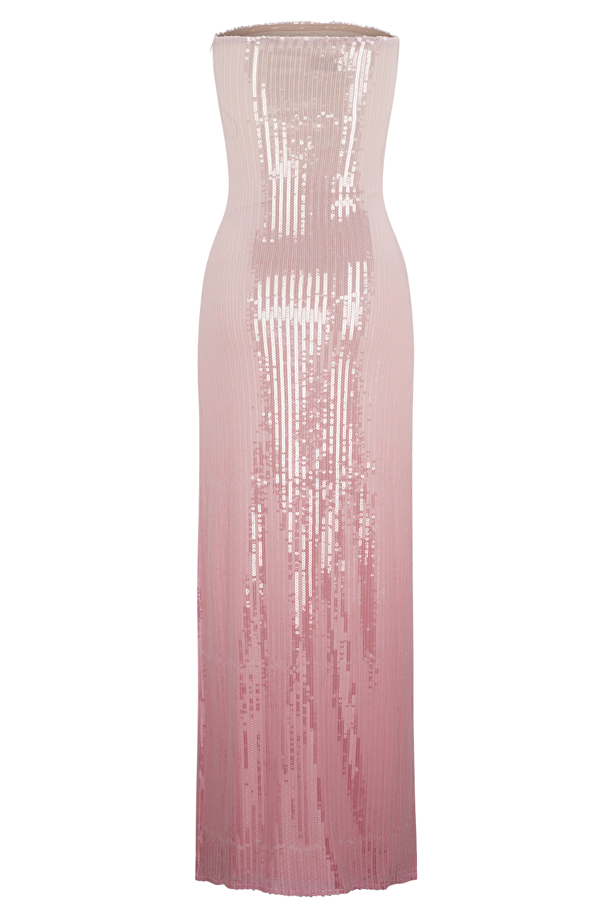 Miranda Strapless Sequin Maxi Dress - Ombre Pink