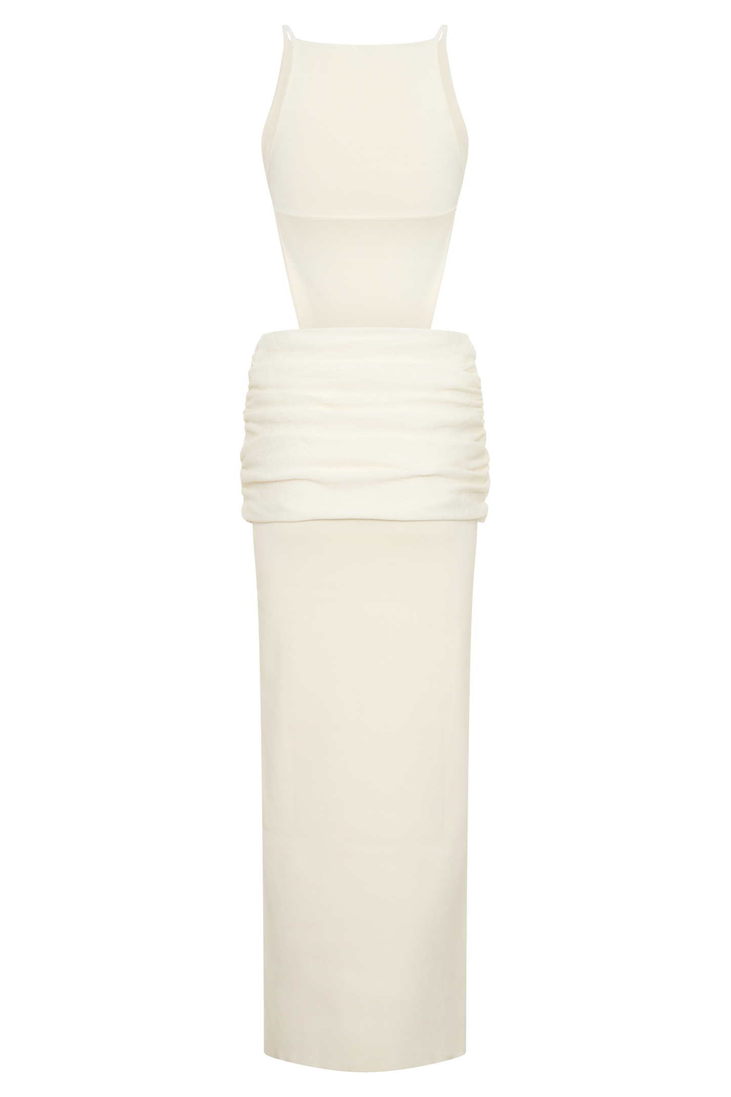 Nathaelie Sleeveless Maxi Dress - White