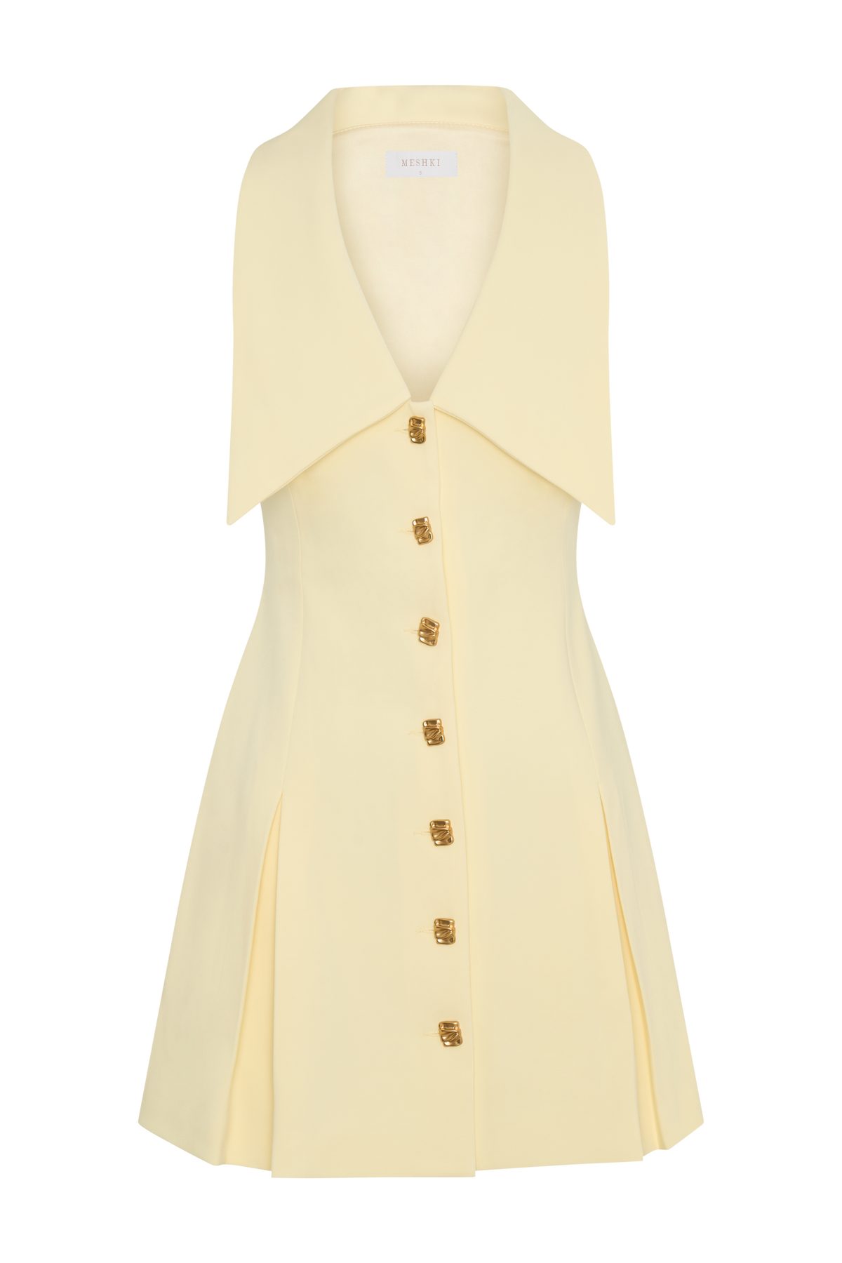 Oli Sleeveless Mini Dress - Lemon