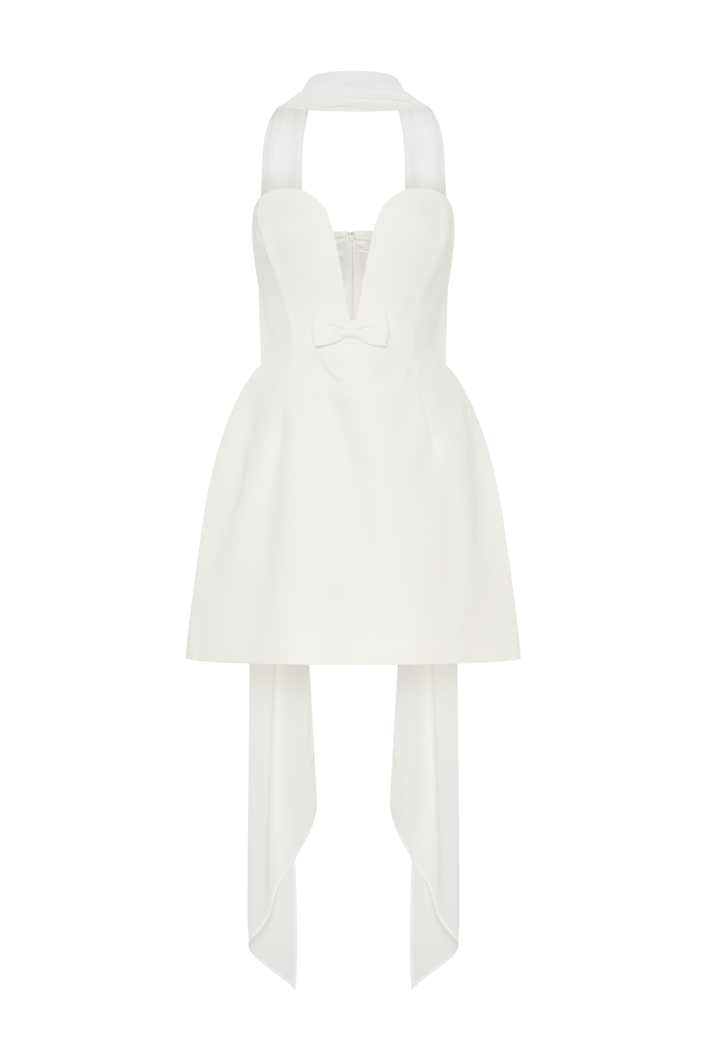 Orellia Strapless Suiting Mini Dress - Ivory