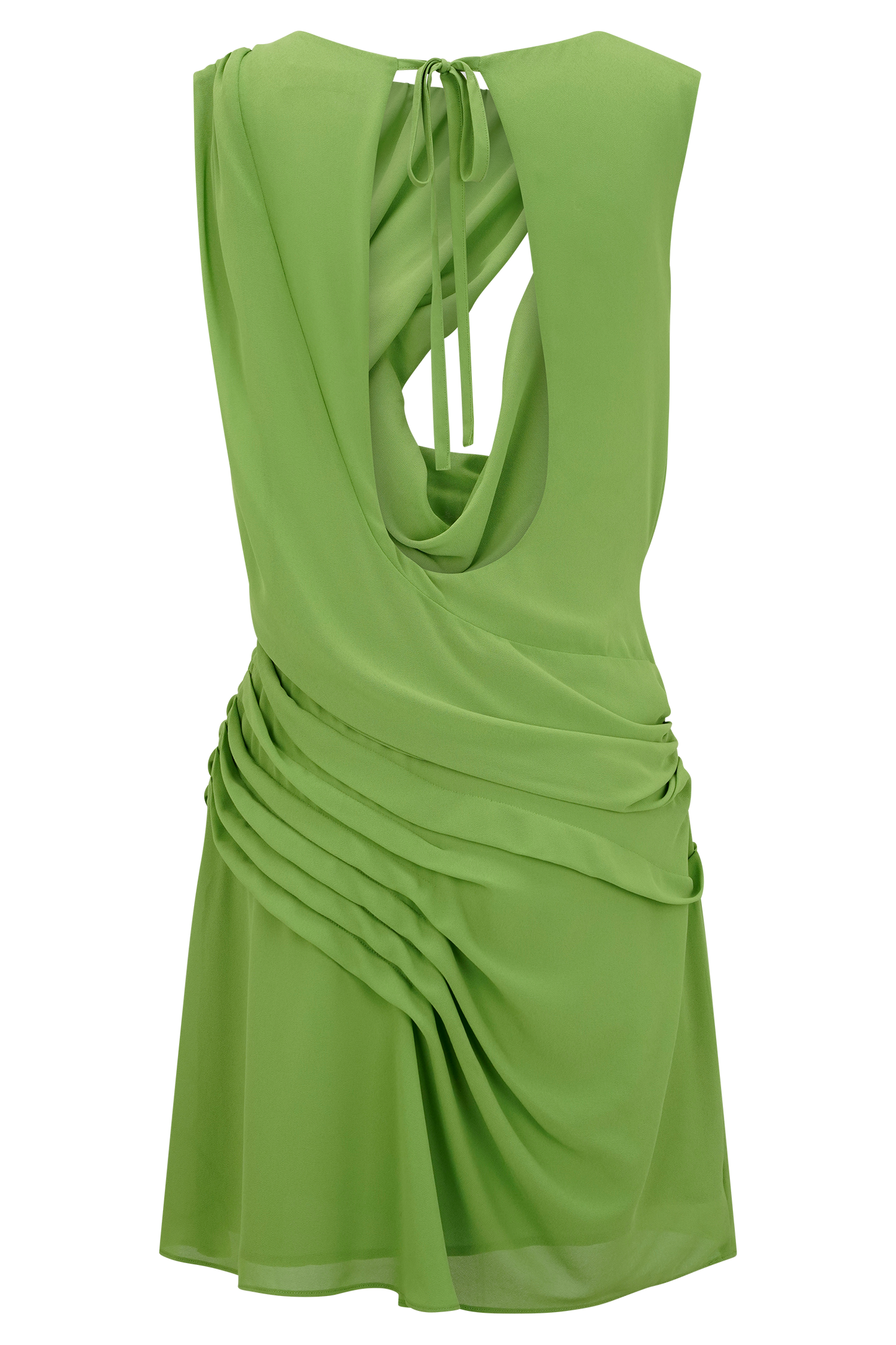 Oria Chiffon Mini Dress - Green