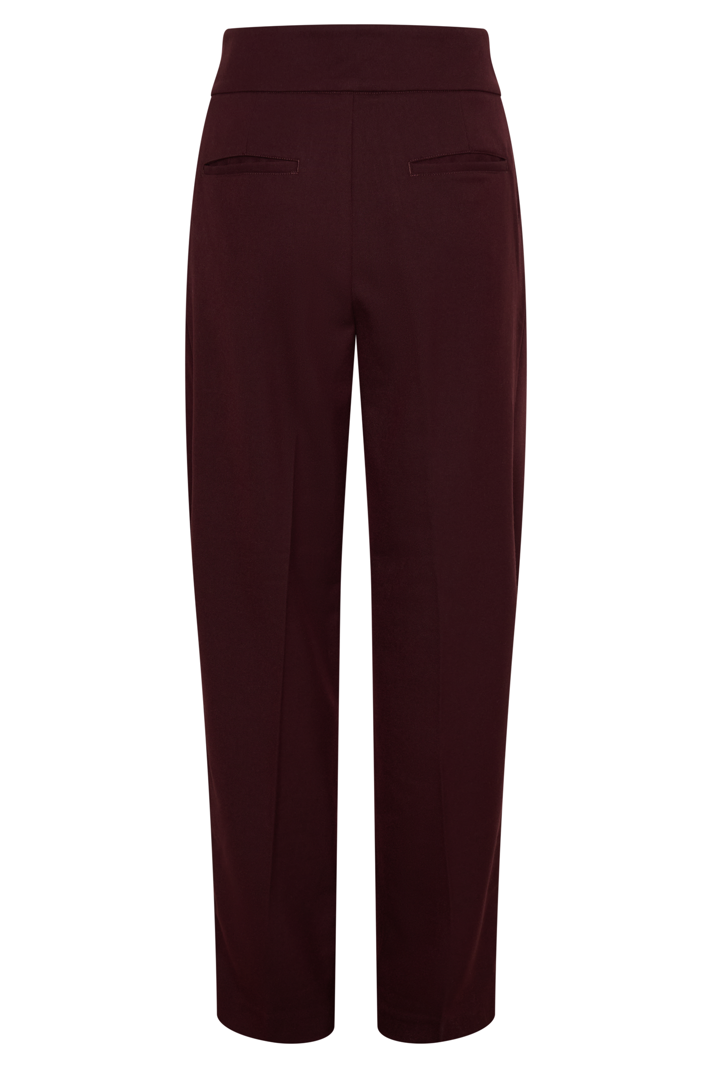 Penelope Pleated High Waisted Pants - Mahogany