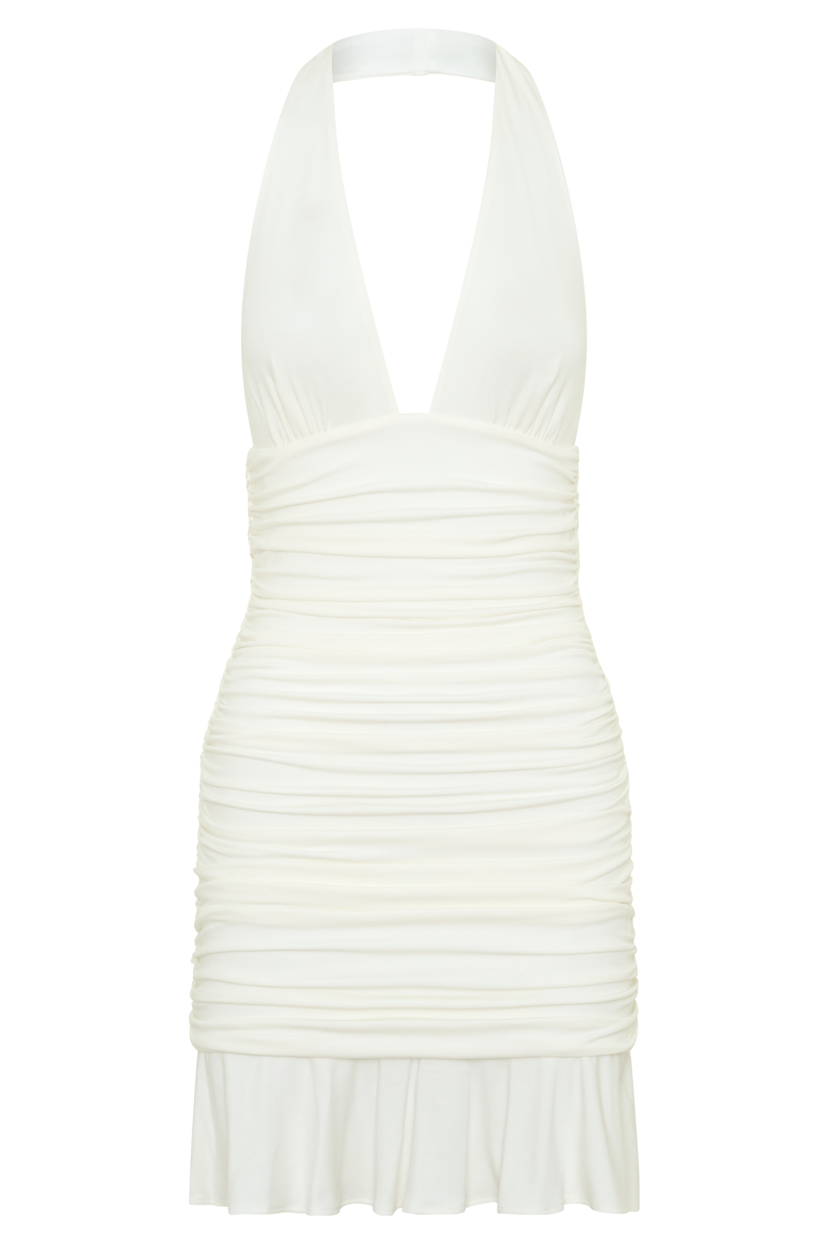 Peregrine Modal Halter Mini Dress - Ivory