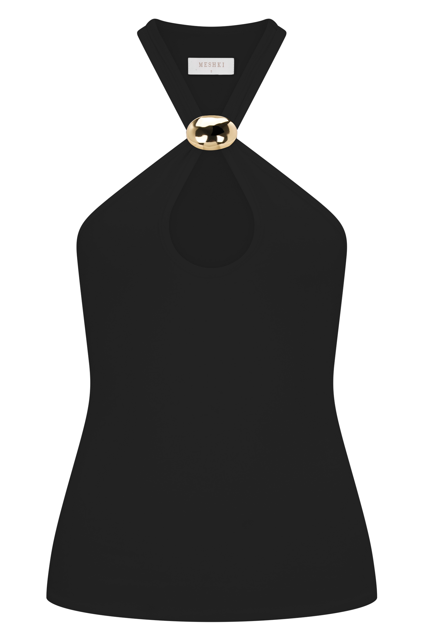 Ramona Modal Tank Top With Hardware - Black