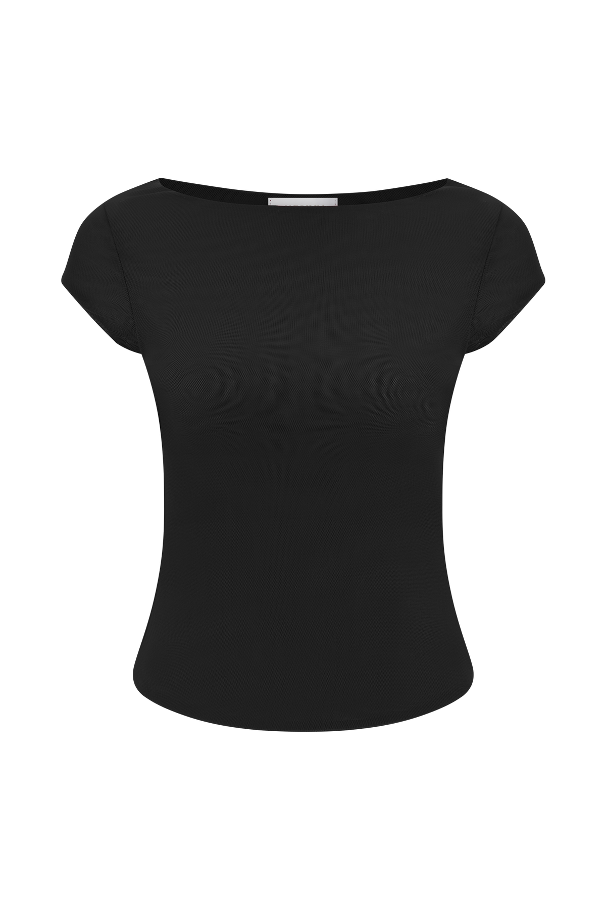 Romana Short Sleeve Mesh Top - Black