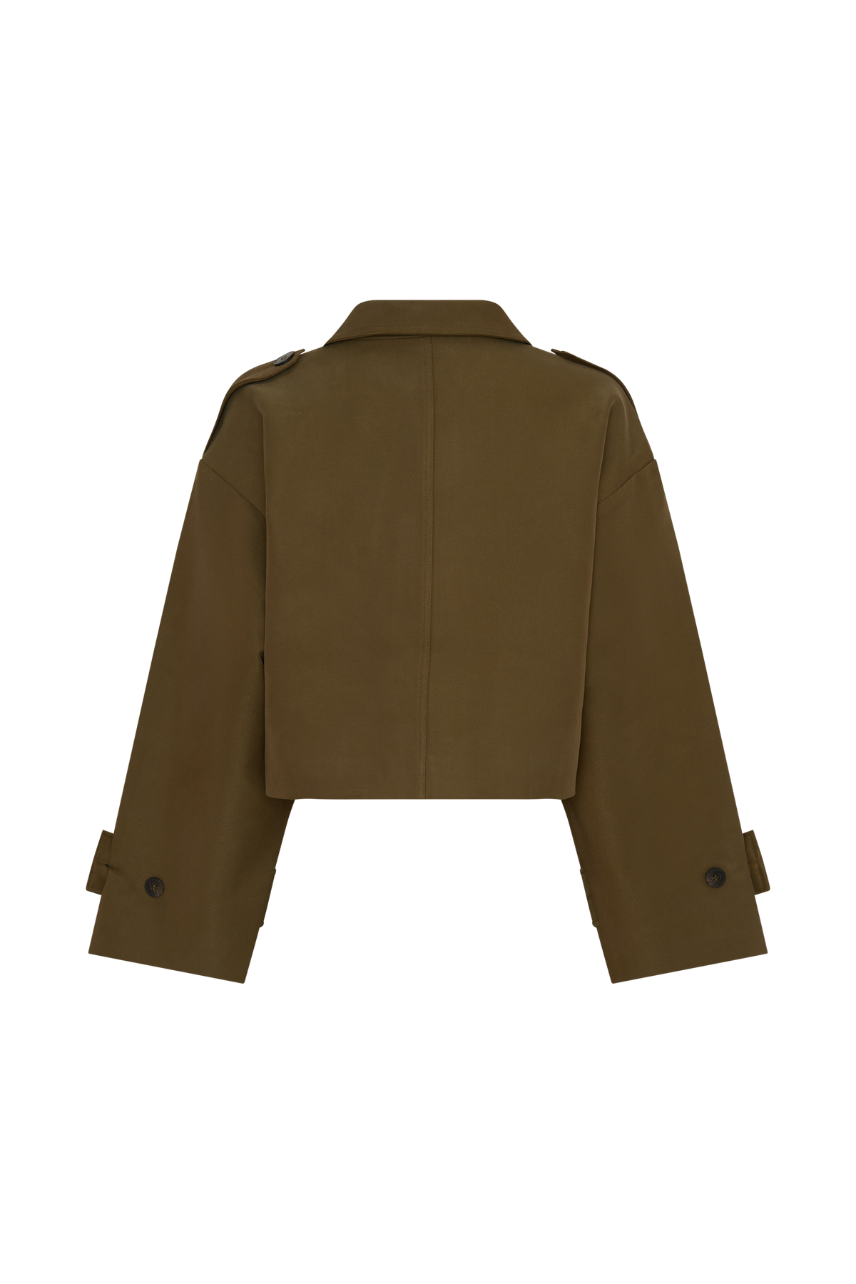 Rue Funnel Neck Bomber Jacket - Khaki