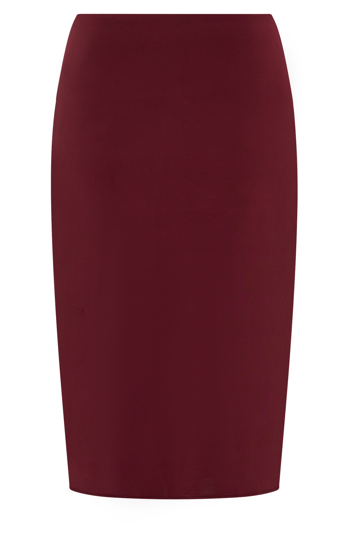 Svetlana Twist Side Detail Midi Skirt - Wine
