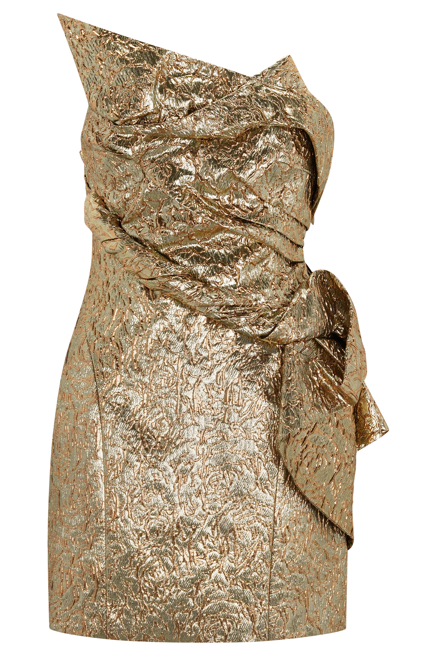 Sadie Structured Mini Dress - Gold