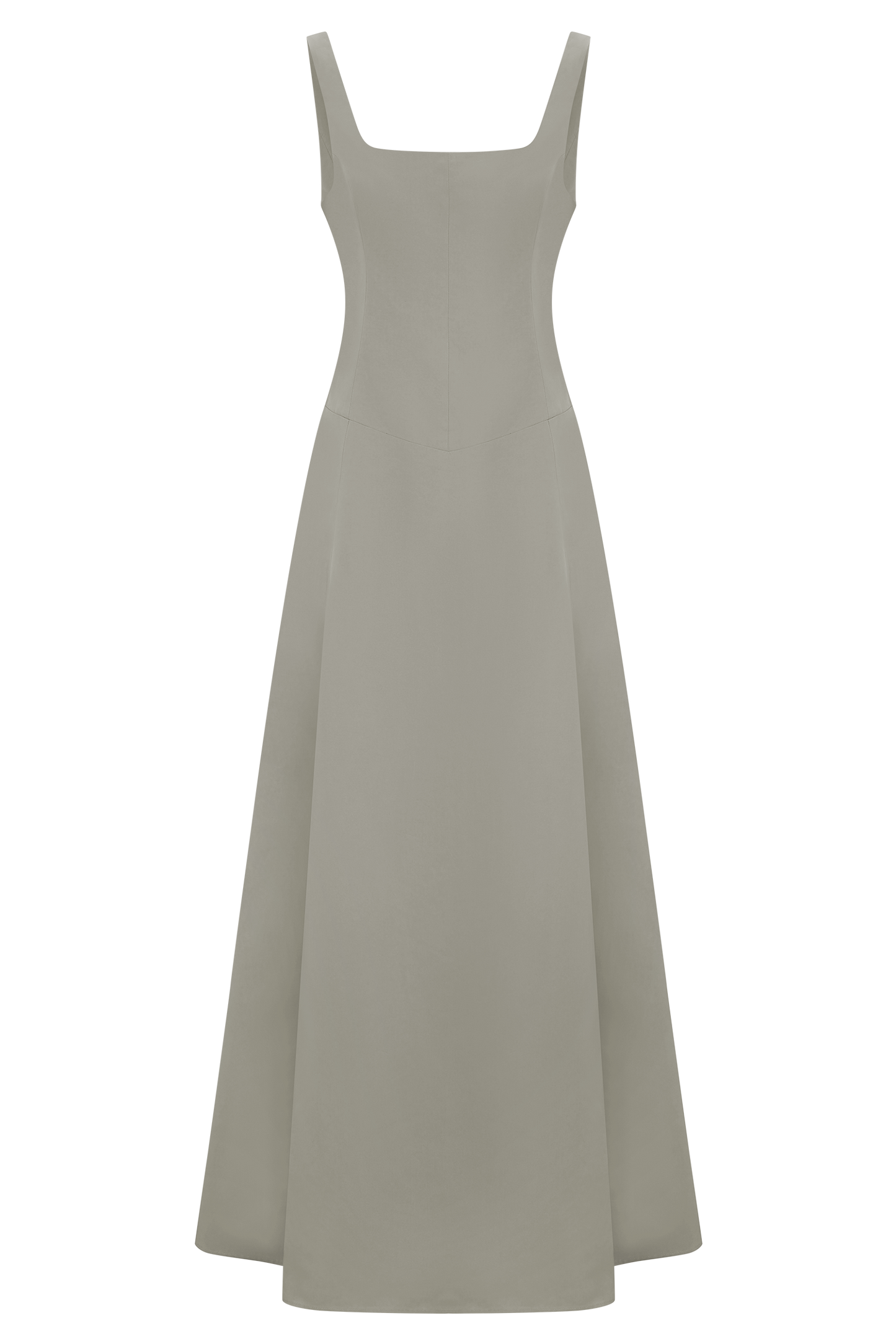 Salma Drop Waist Cotton Maxi Dress - Sage