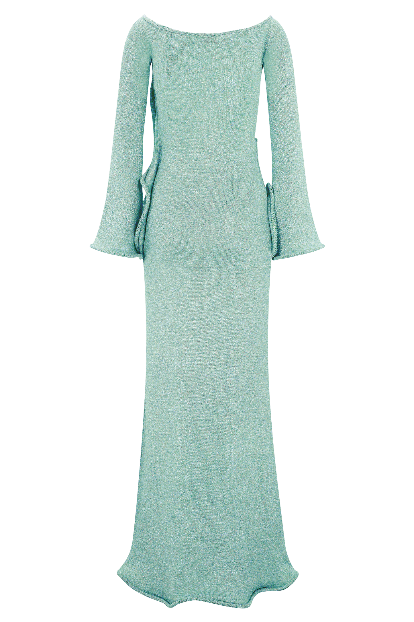 Sandrine Lurex Knit Maxi Dress - Aqua