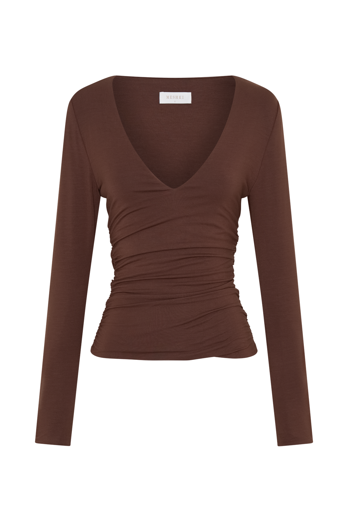 Sari Long Sleeve Modal Top - Chocolate