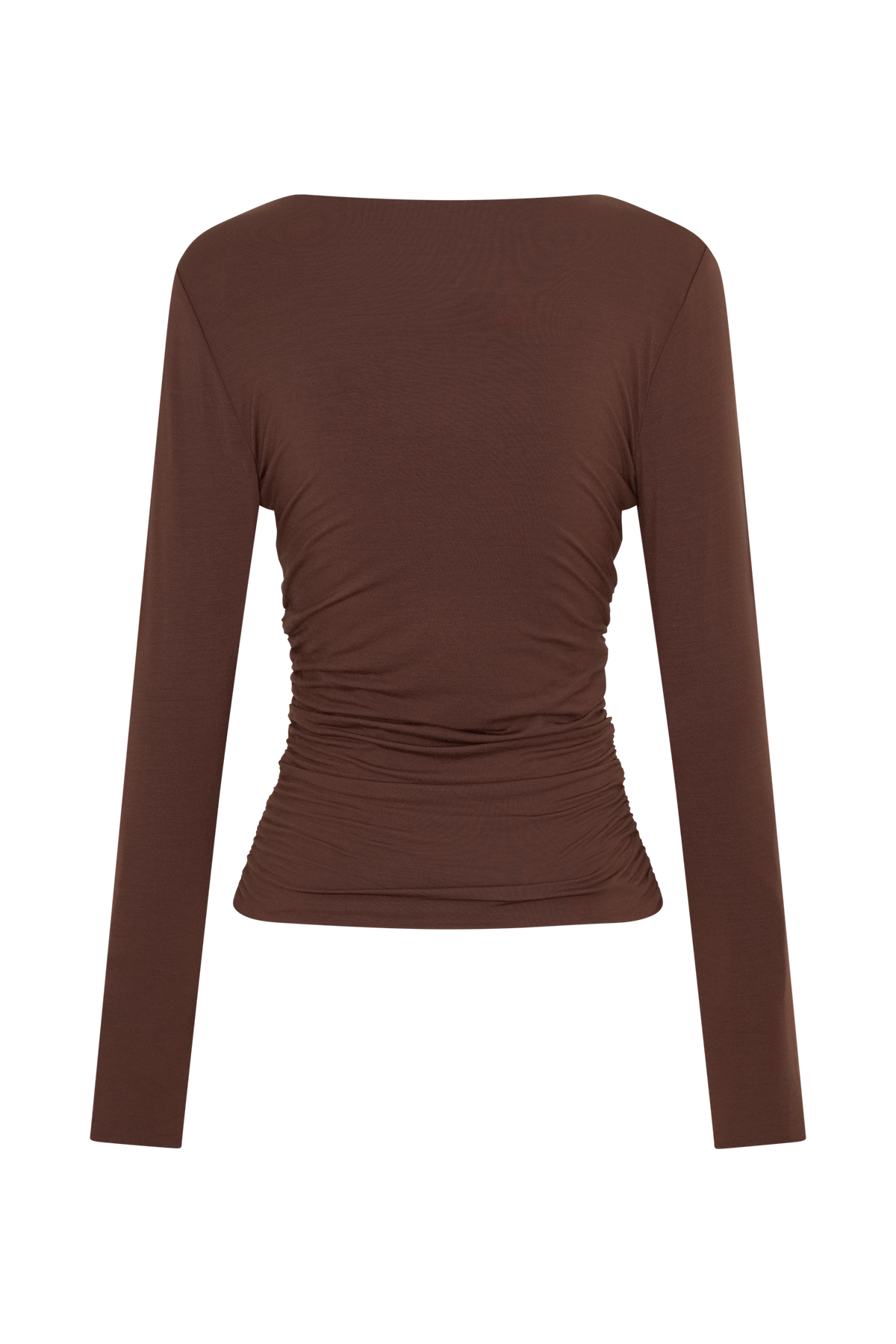 Sari Long Sleeve Modal Top - Chocolate