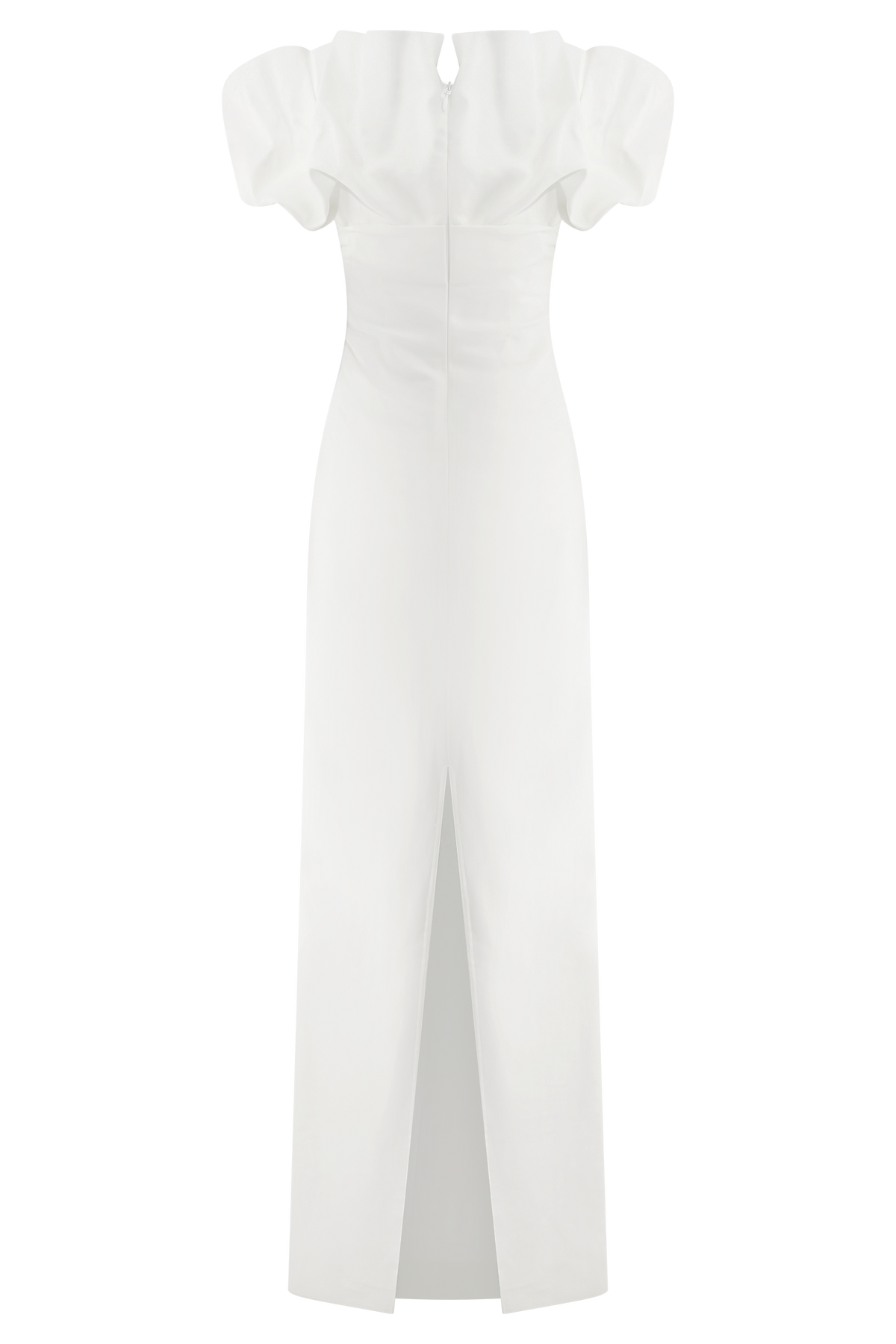 Sariya Sculptural Maxi Dress - White