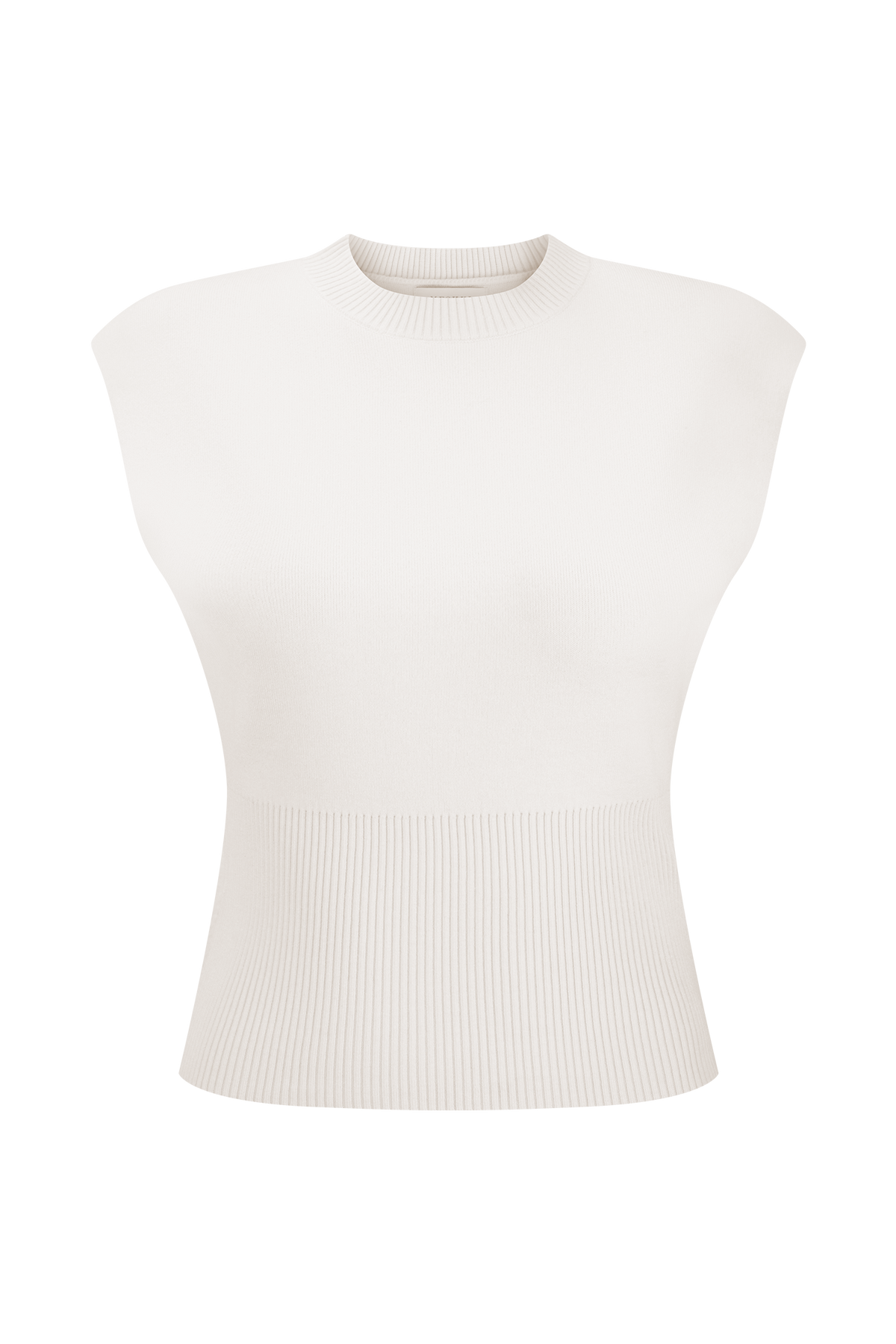 Sharpay Sleeveless Knit Top - Ivory