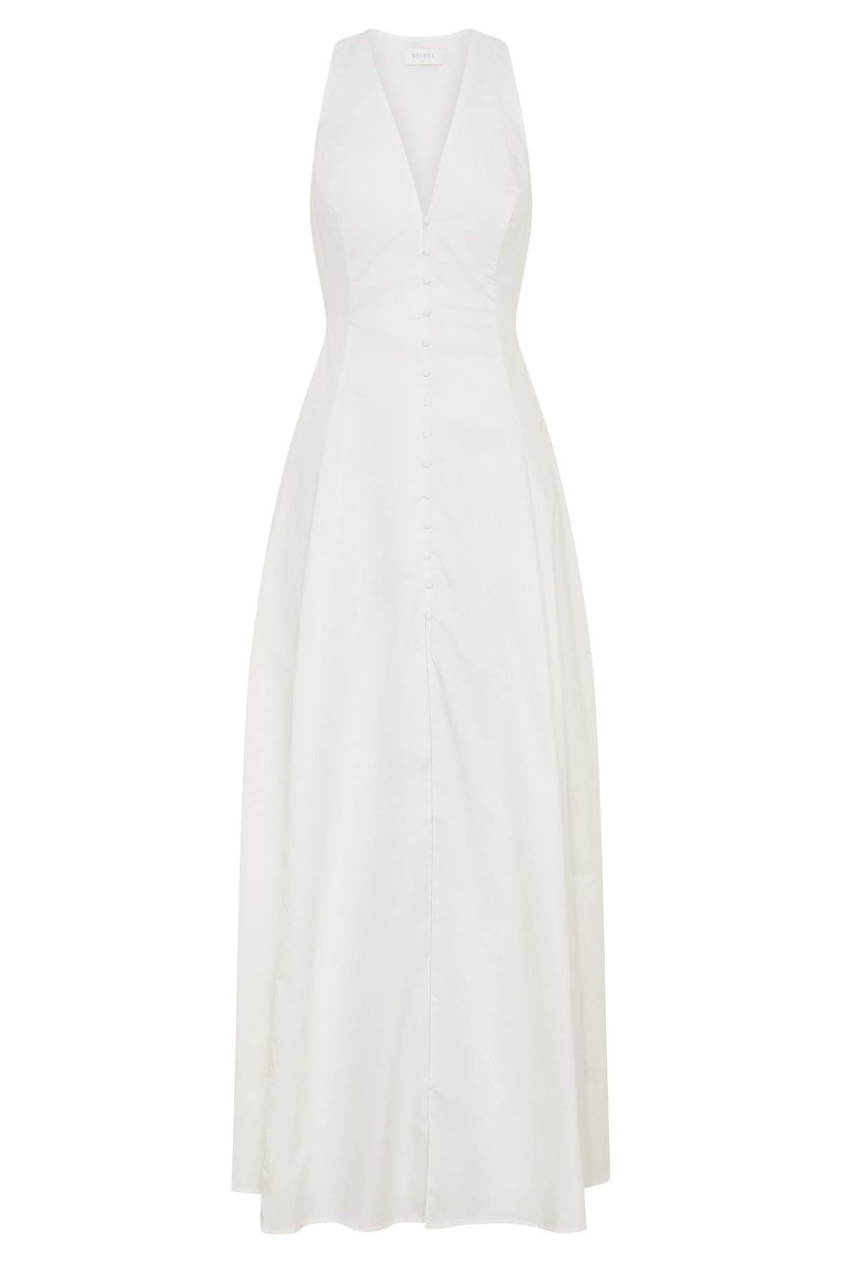 Sienna Button Down Maxi Dress - White