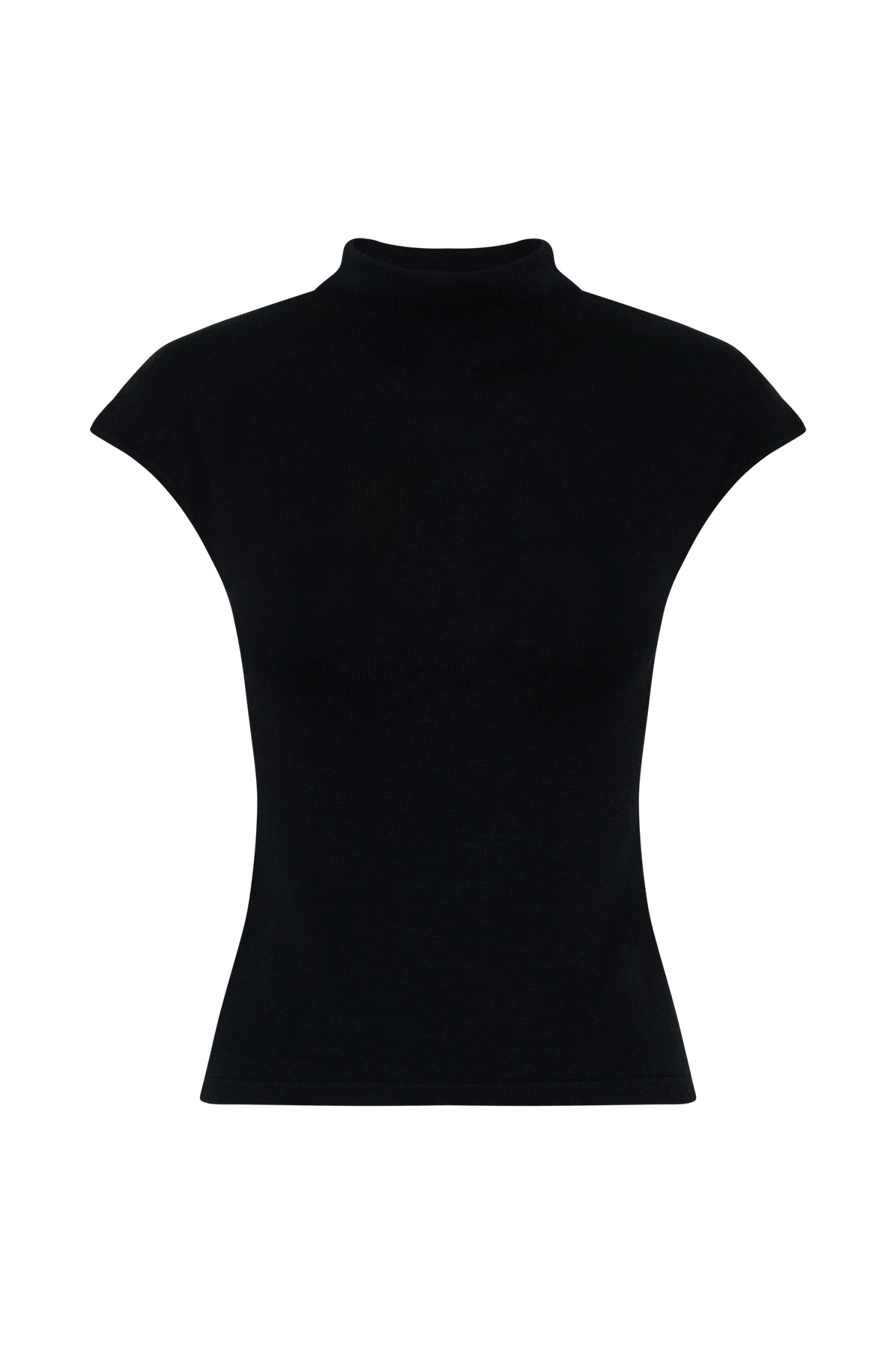 Sonny Short Sleeve Knit Top - Black