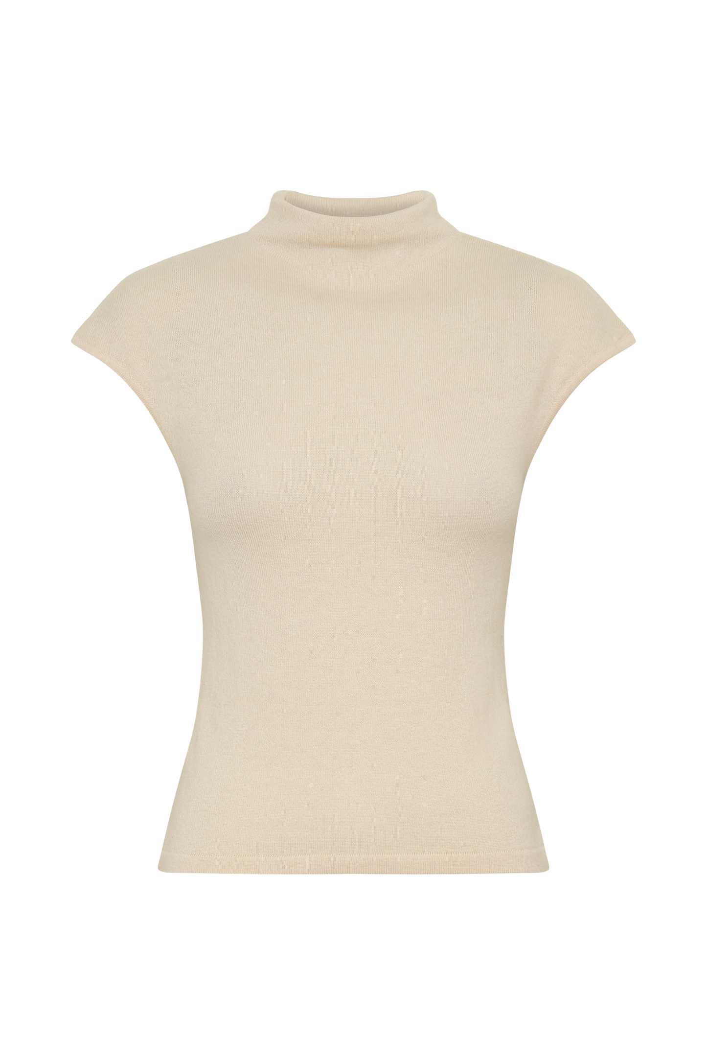 Sonny Short Sleeve Knit Top - Cream