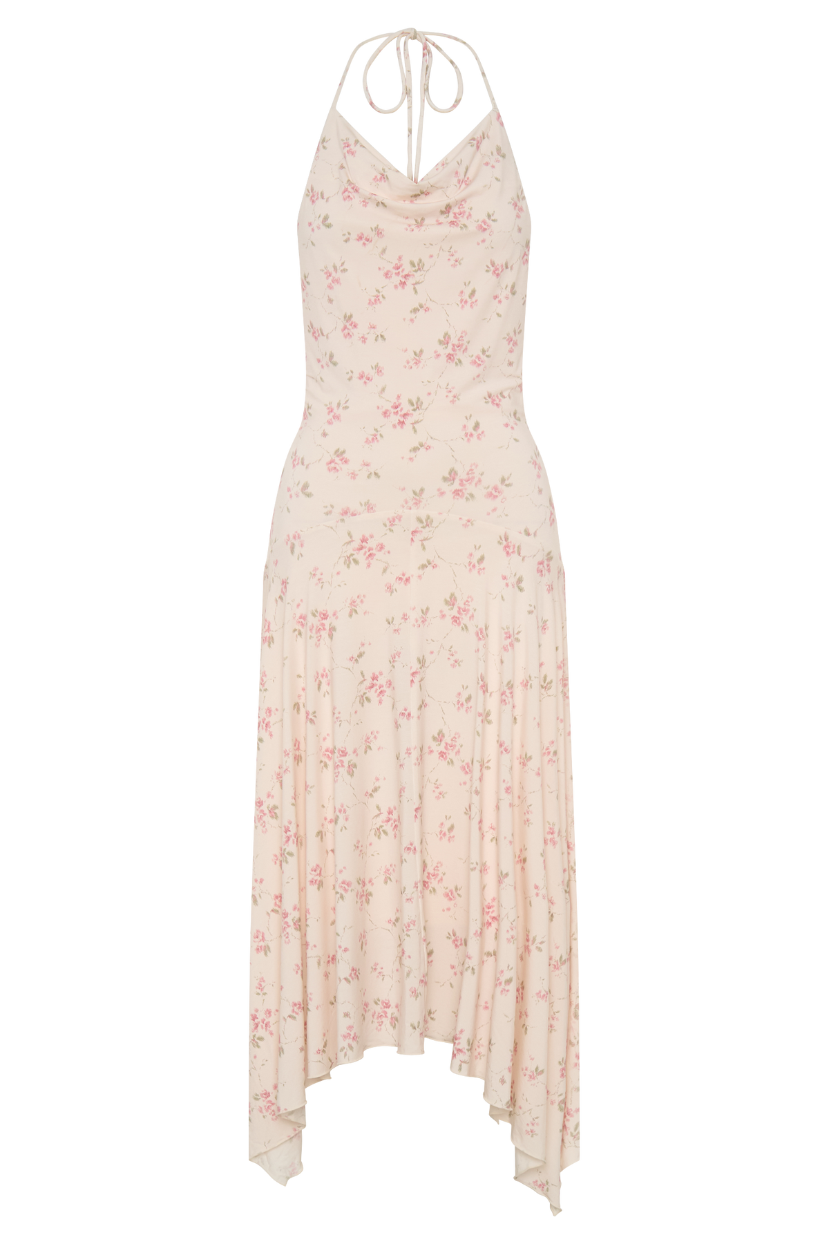 Sylvie Modal Hankie Midi Dress - Floral Ditsy Print