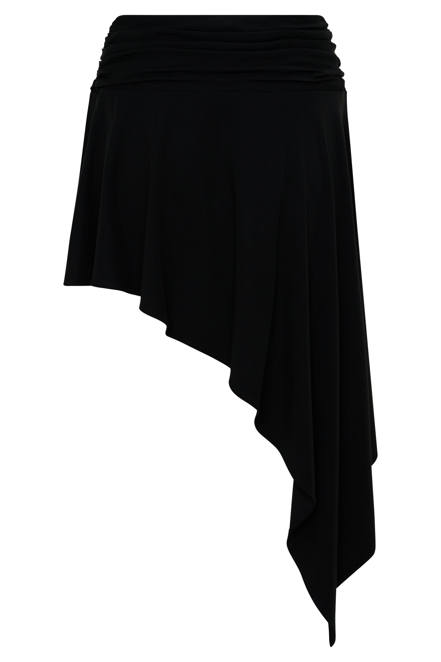 Talise Modal Hankie Midi Skirt - Black
