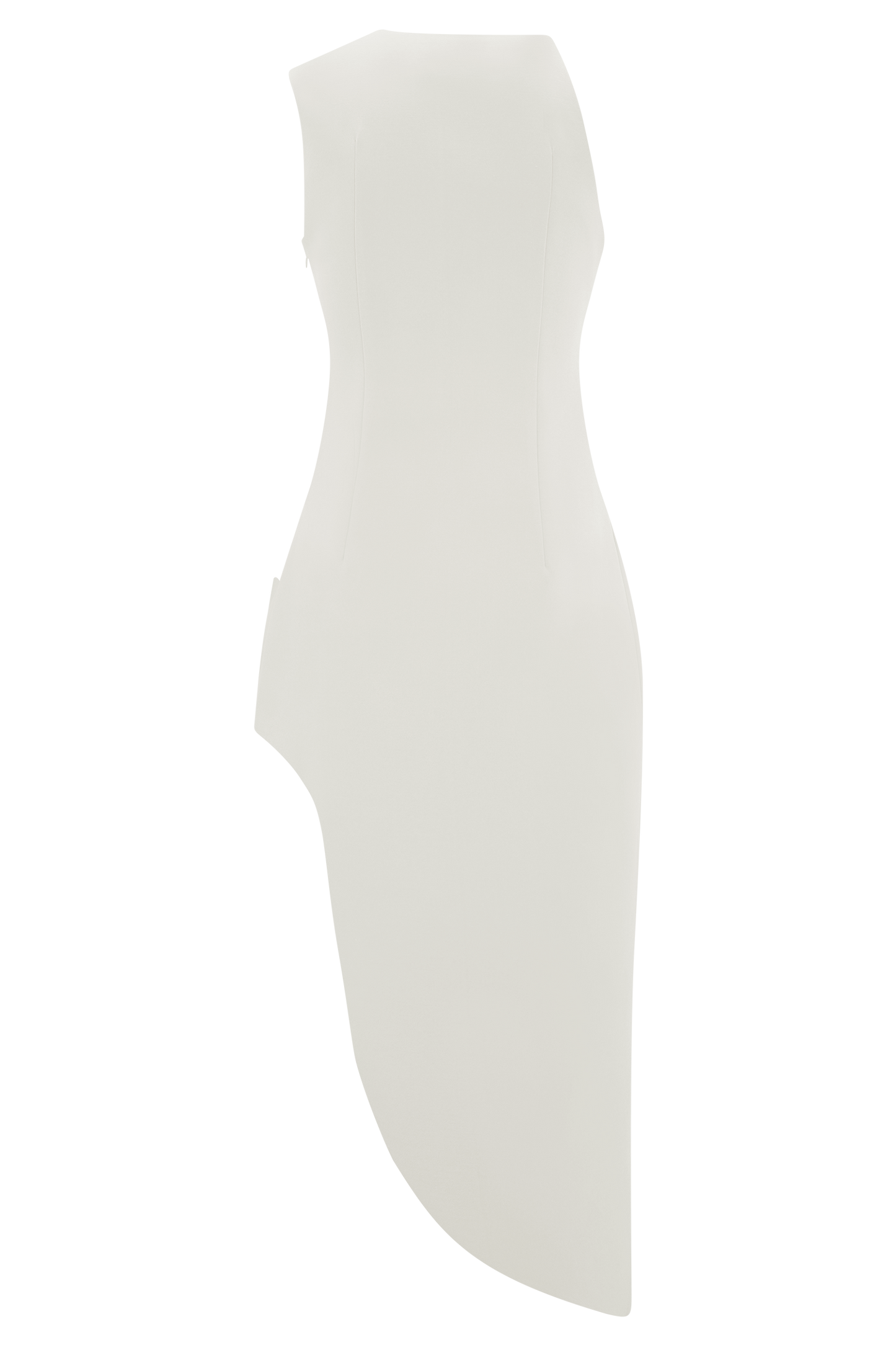 Virginia Suiting Embroidered Midi Dress - White