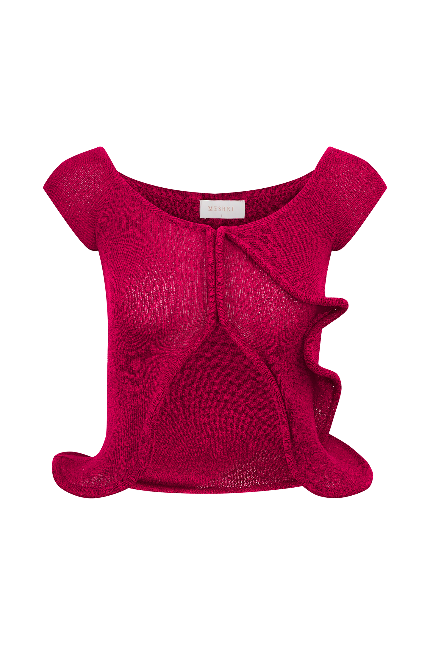 Haisley Off Shoulder Knit Top - Raspberry