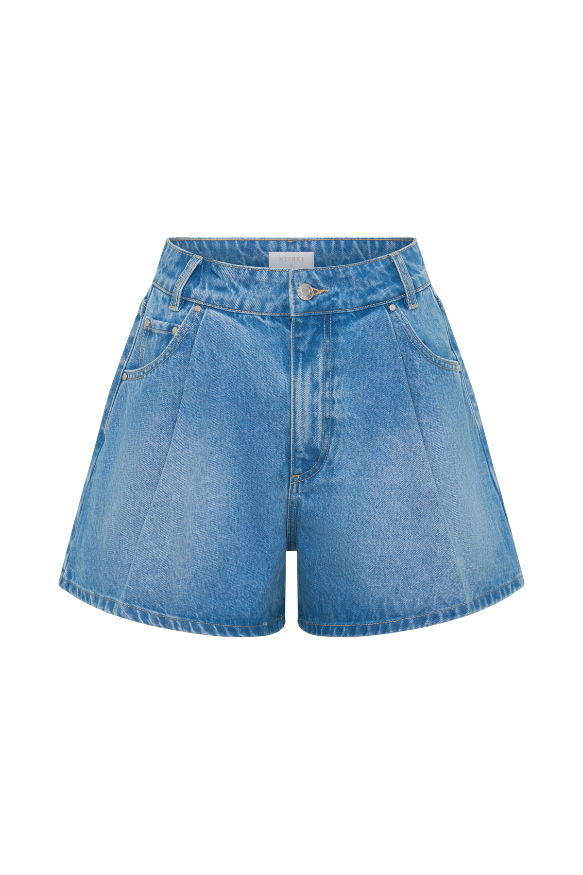 Jace A-Line Denim Shorts - Summer Blue
