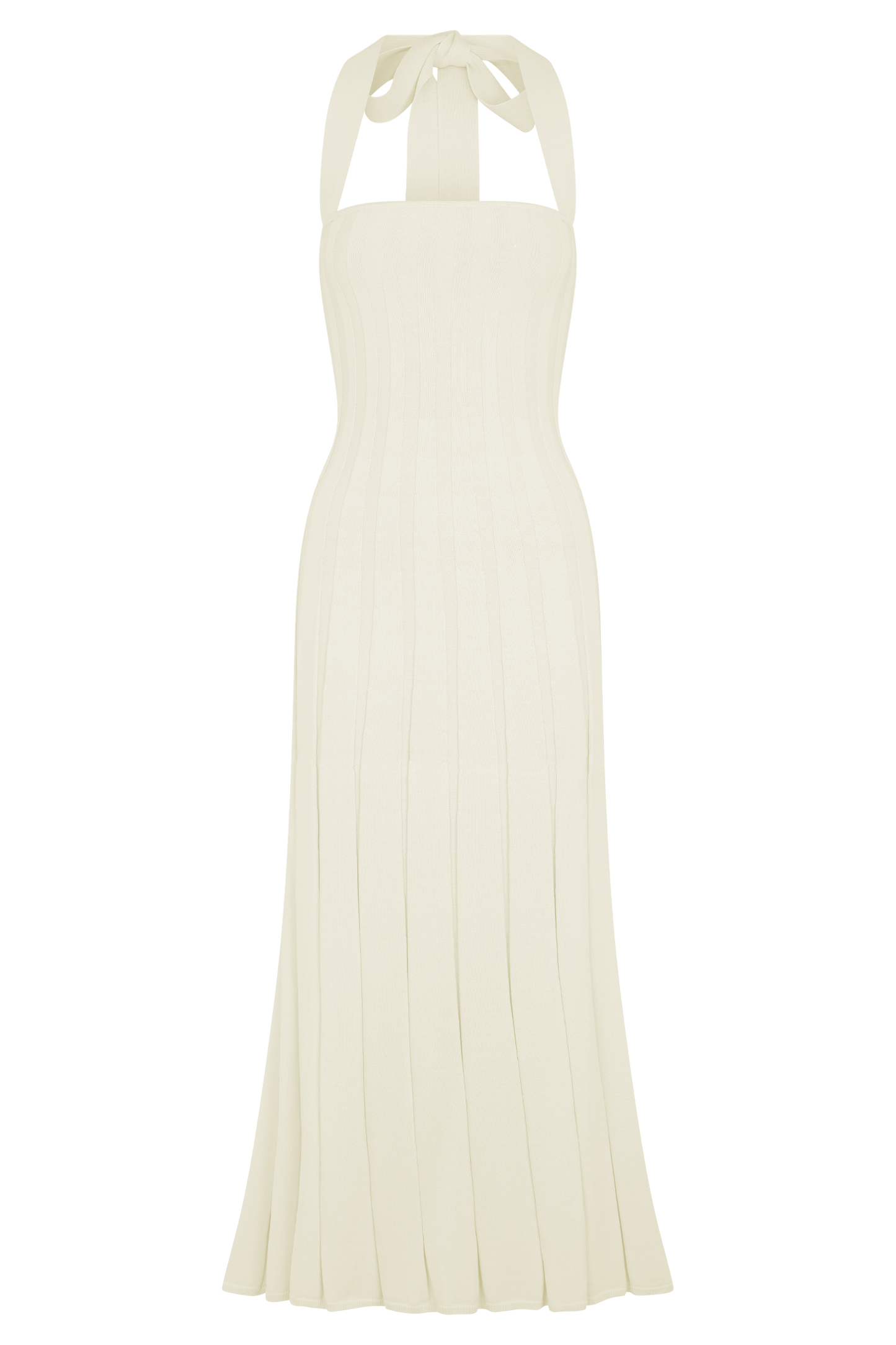 Jacqui Halter Knit Midi Dress - Ivory
