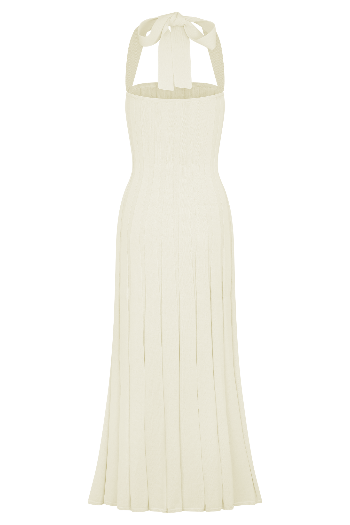 Jacqui Halter Knit Midi Dress - Ivory