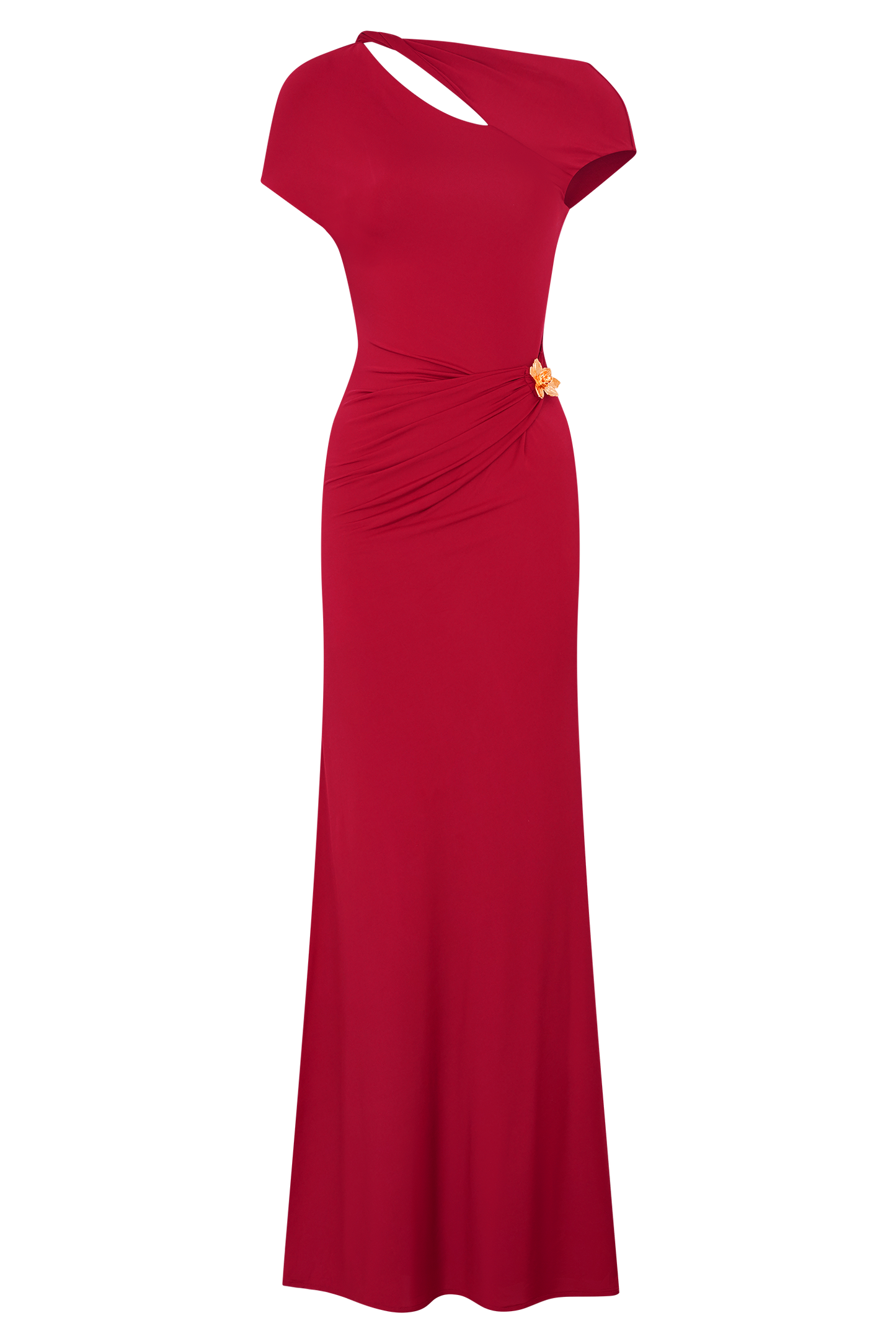Kaida Slinky Maxi Dress With Hardware - Fuchsia Pink